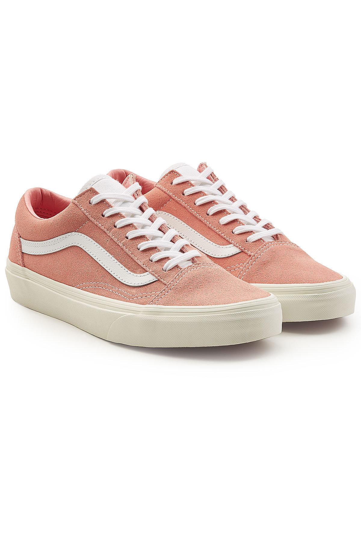 Lyst - Vans Old Skool Suede Sneakers With Leather in Pink