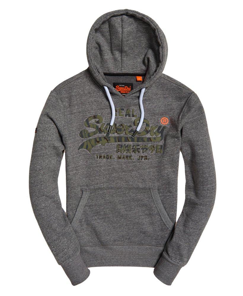 superdry vintage logo camo hoodie