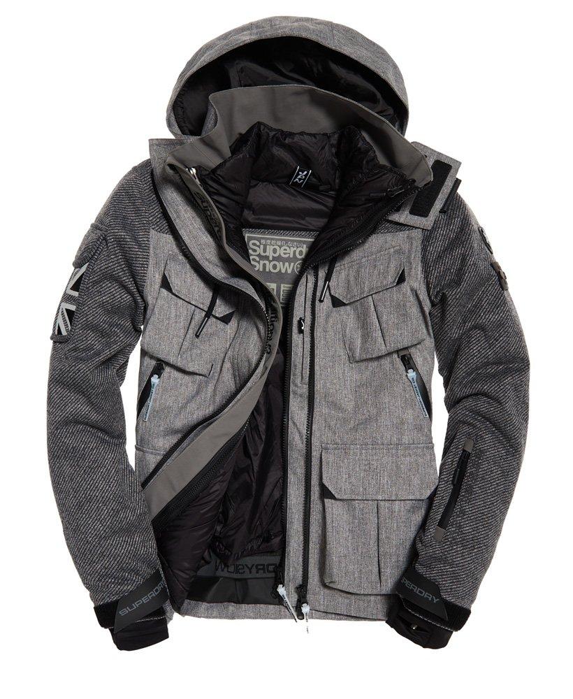 grey superdry coat