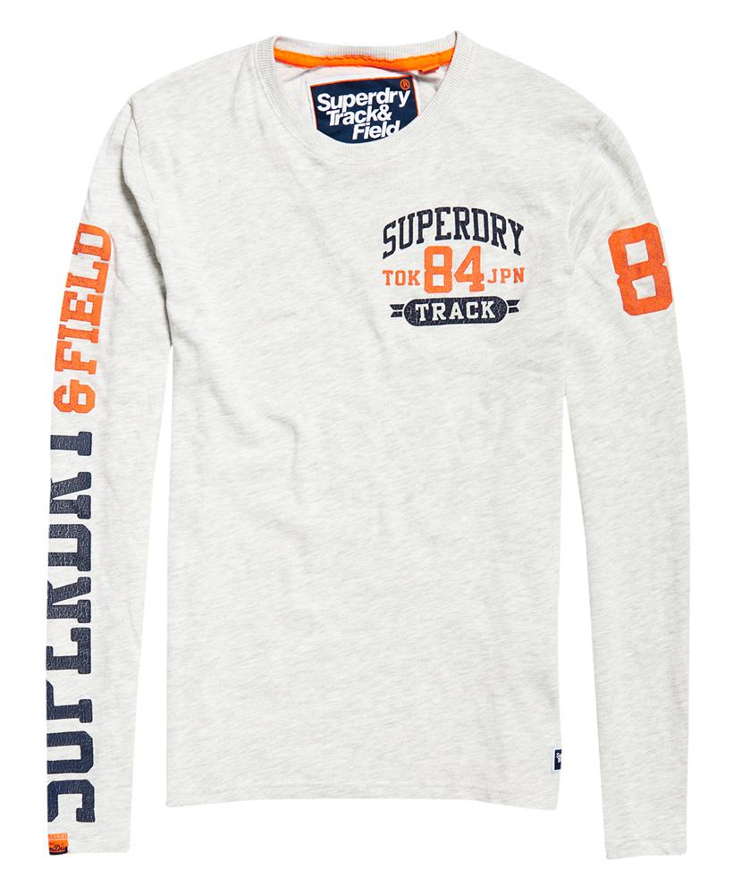 Lyst - Superdry Track & Field Long Sleeve T-shirt in White for Men