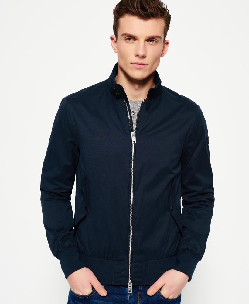 Download Superdry Nordic Harrington Jacket in Blue for Men | Lyst