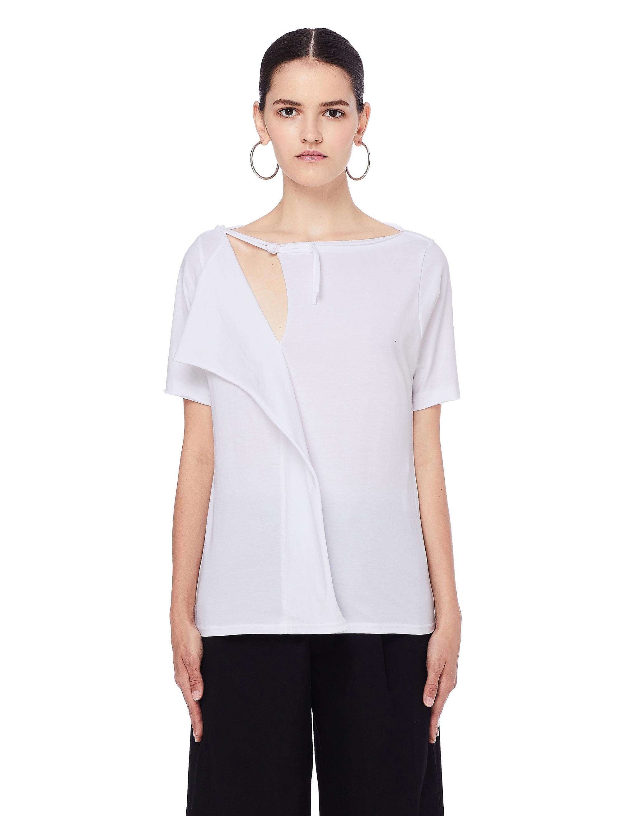 Yohji Yamamoto White Cotton T-shirt - Lyst