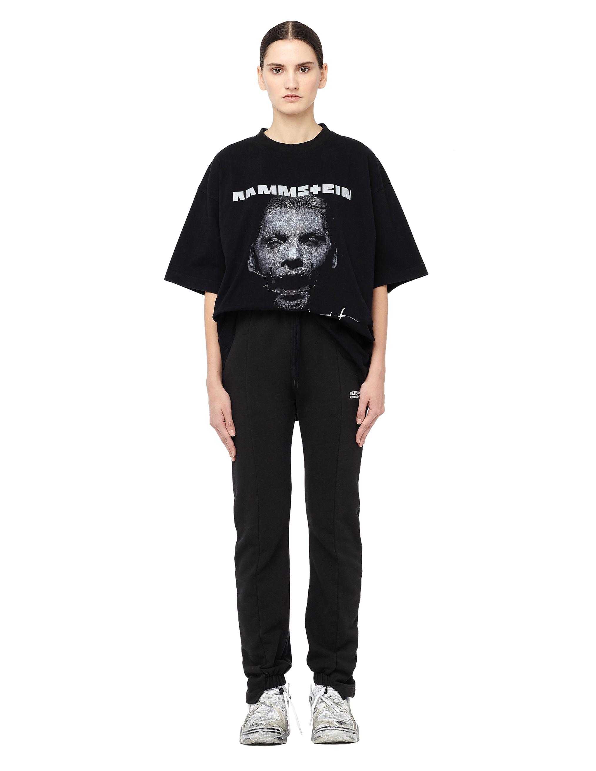 Lyst - Vetements Rammstein Printed Cotton T-shirt in Black
