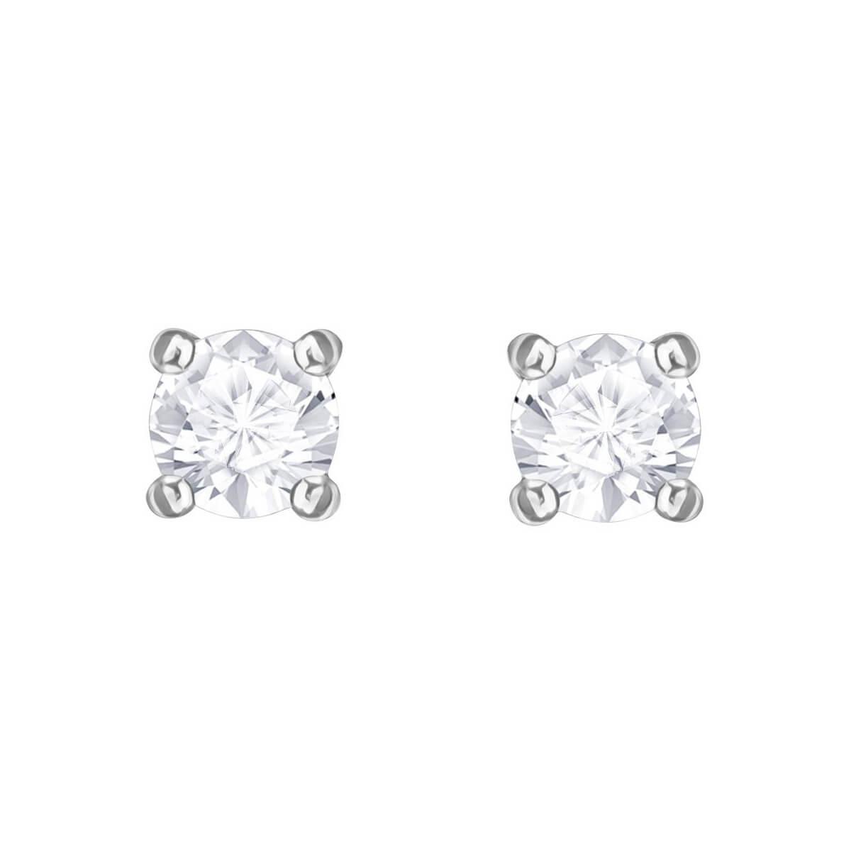 Lyst - Swarovski Attract Round Pierced Earrings