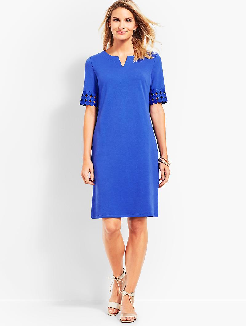 Lyst Talbots Lace Elbow Shift Dress In Blue Talbots Women S Blue Lace Elbow Shift Dress