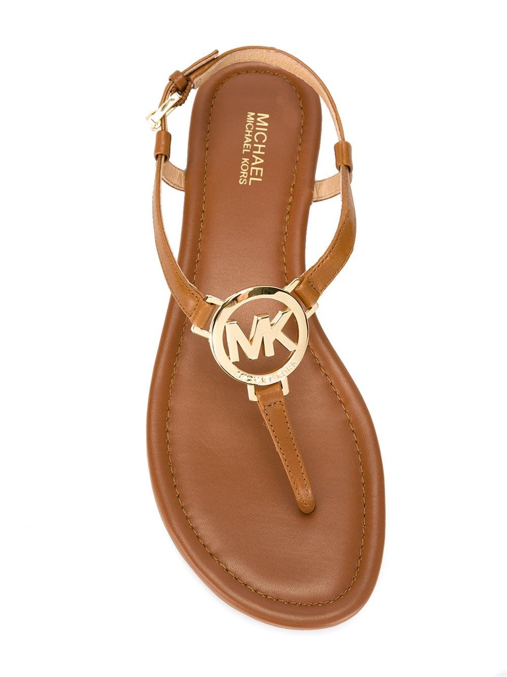 Lyst - Michael michael kors Tania Flat Sandals in Gray