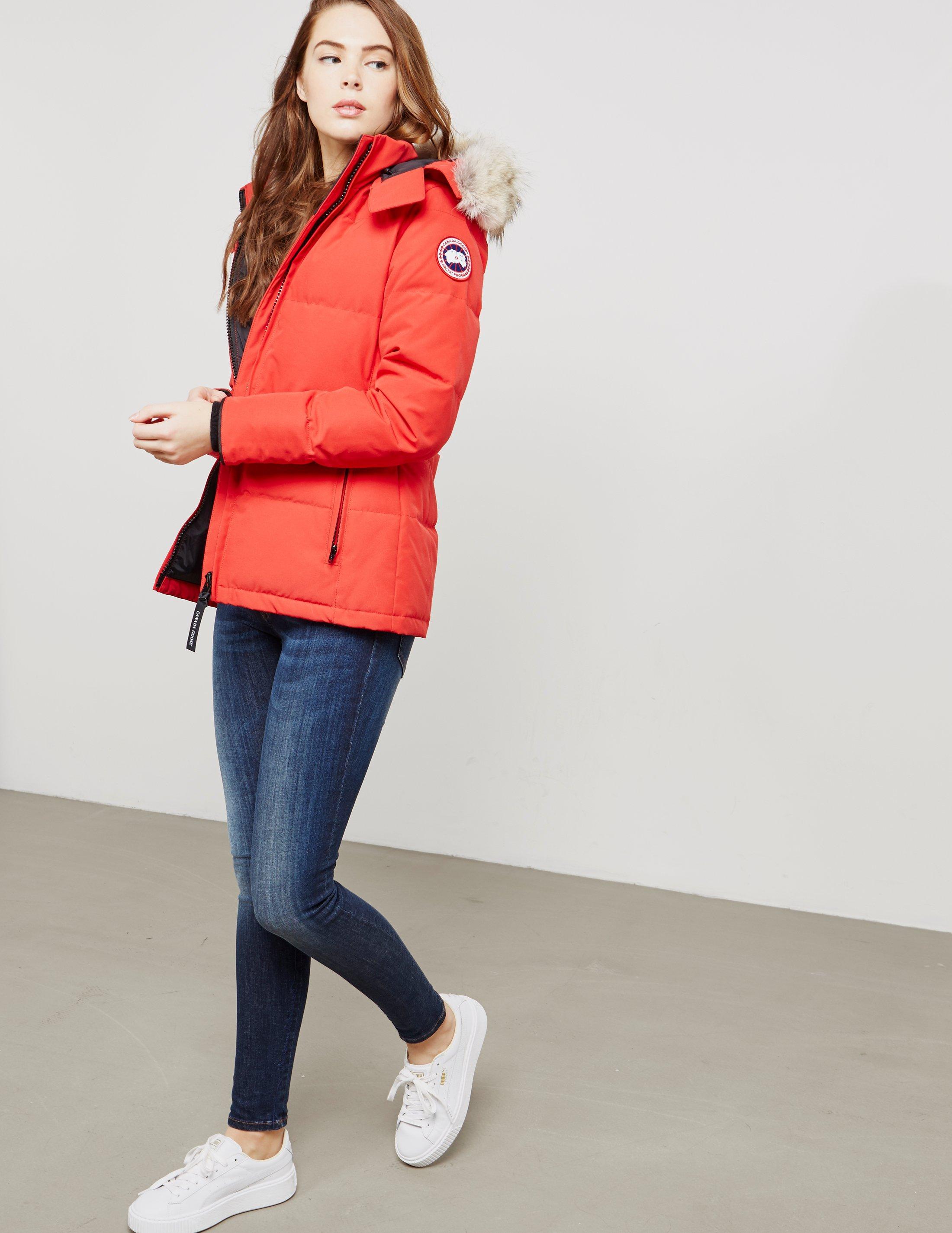 Lyst Canada Goose Chelsea Parka Jacket Red In Red