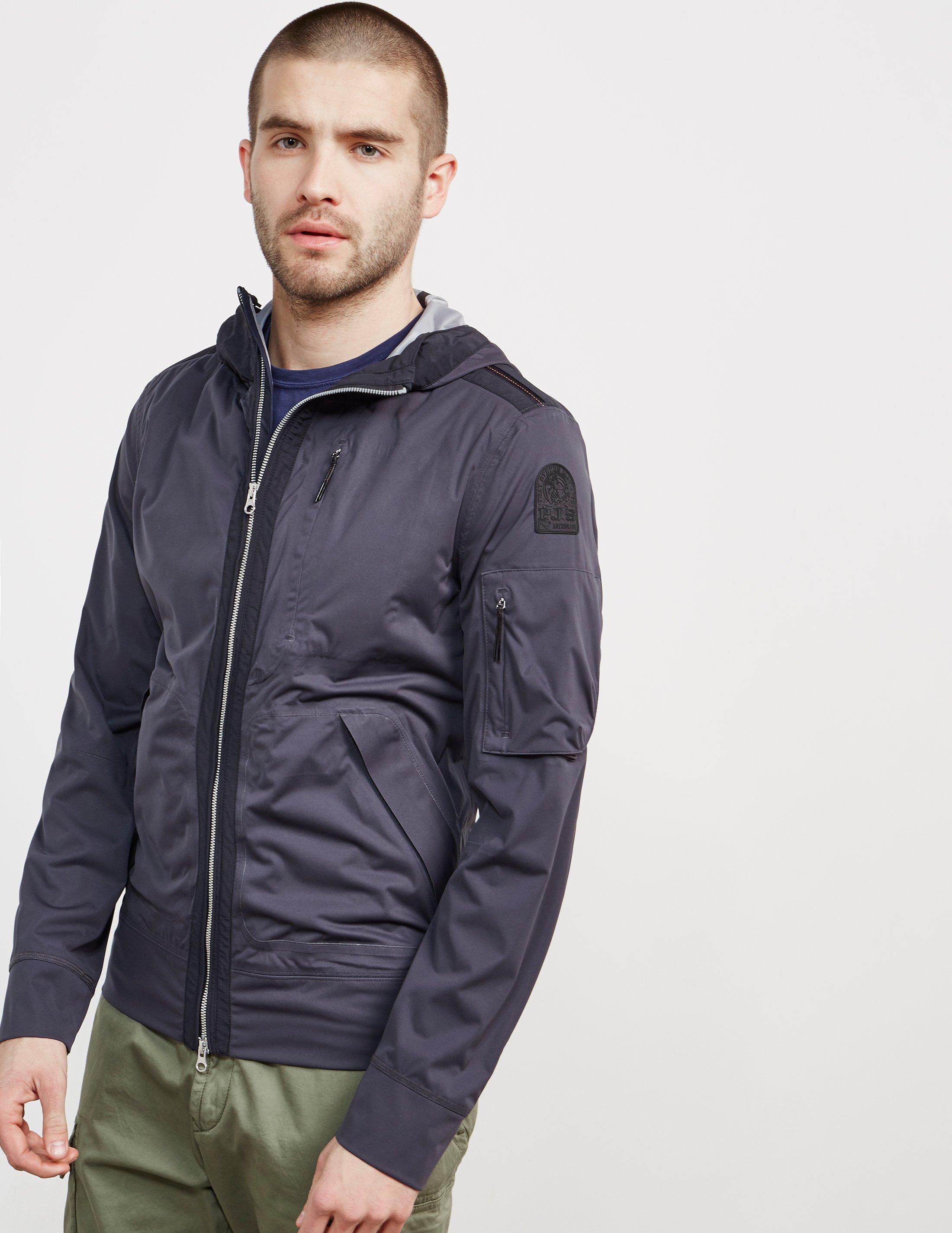 parajumpers carbon hooded padded jacket
