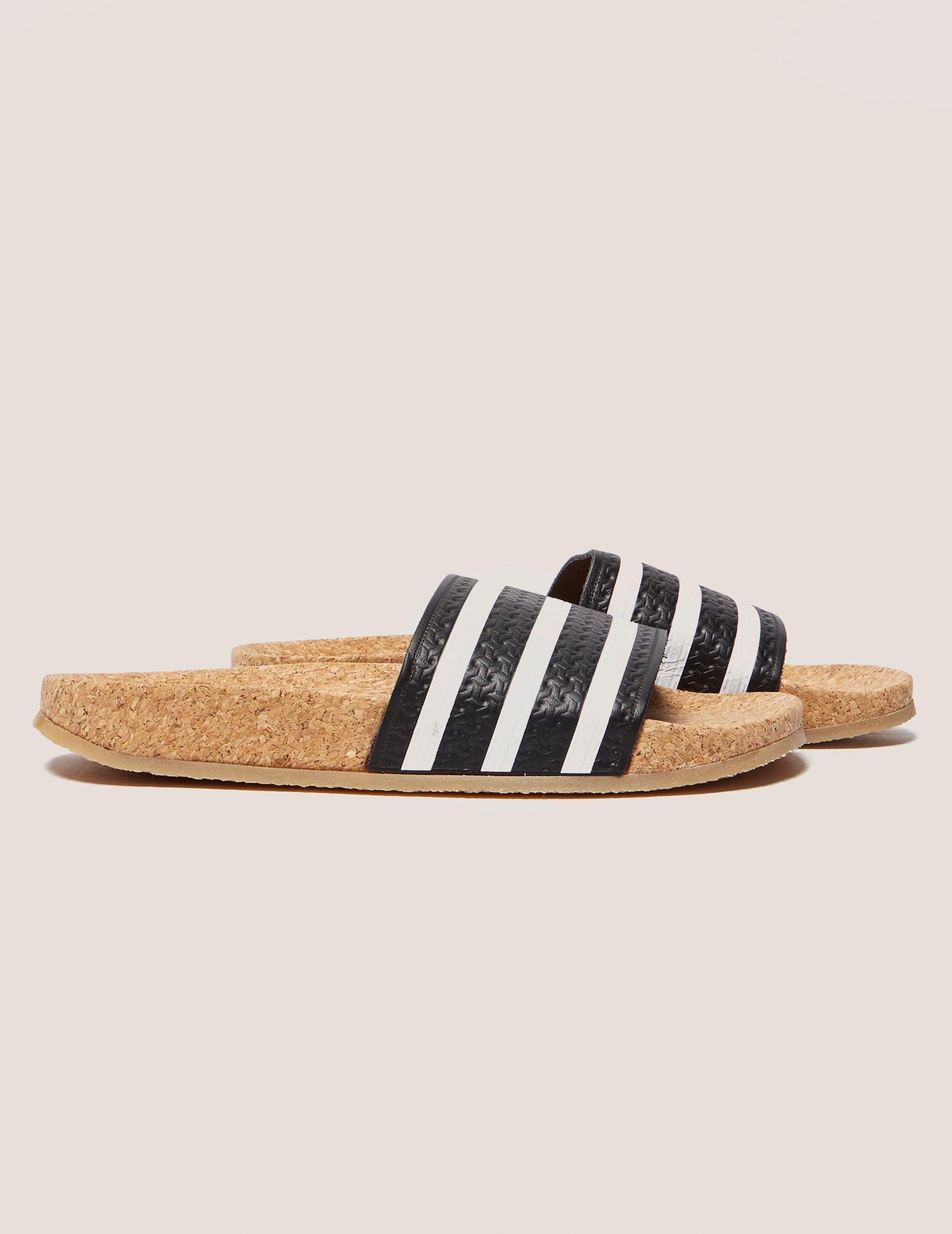 adidas adilette cork slides