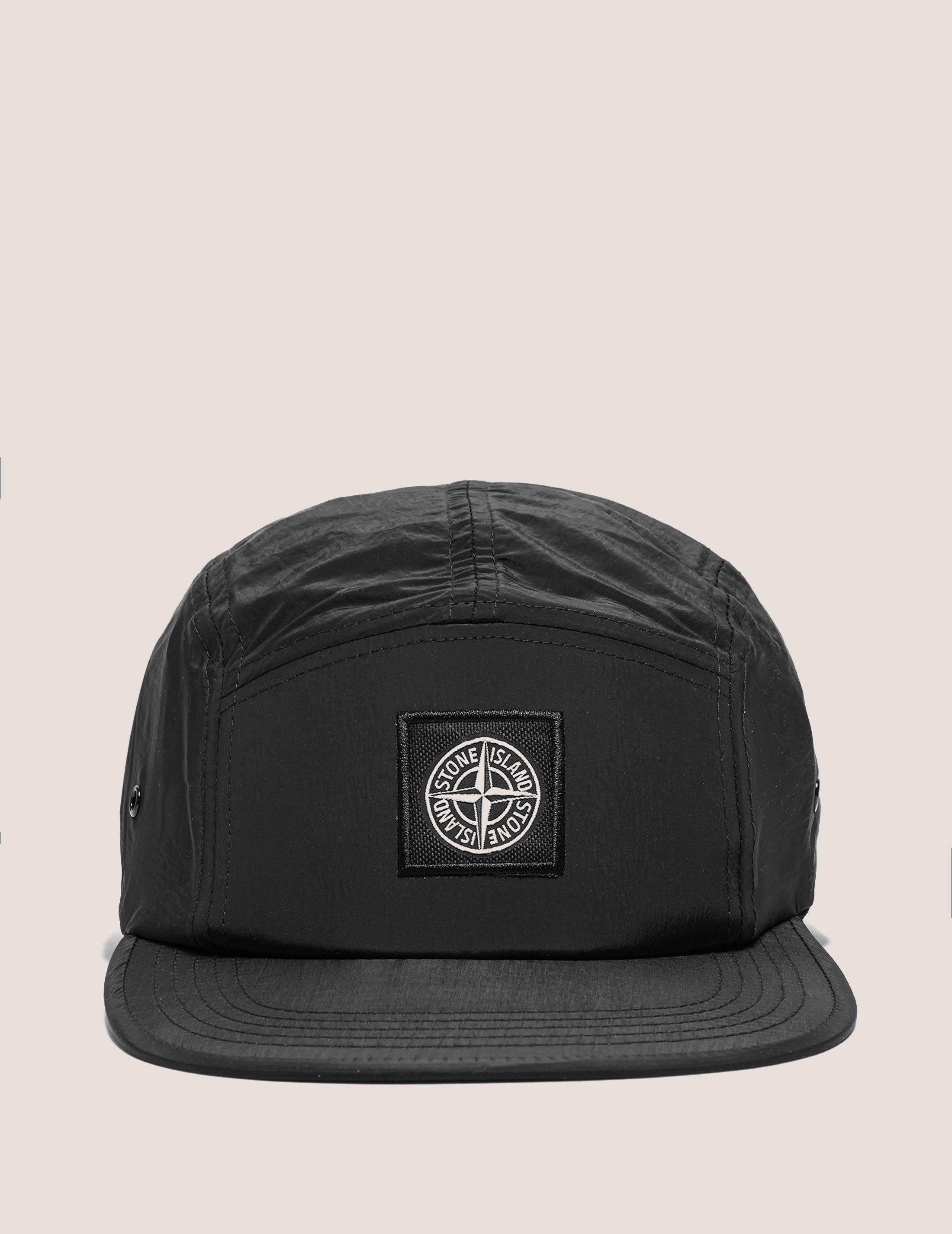 white stone island hat