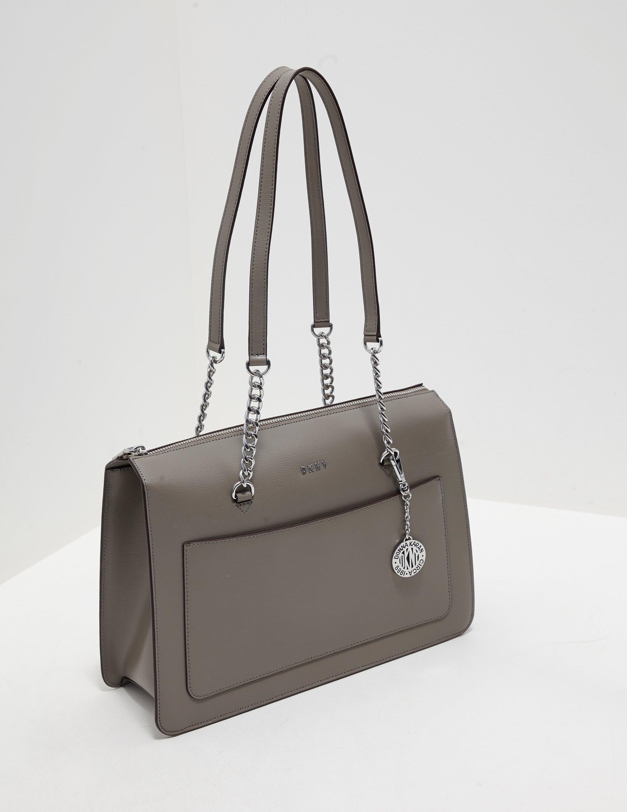 DKNY Bryant Zip Tote Bag Grey in Gray Lyst