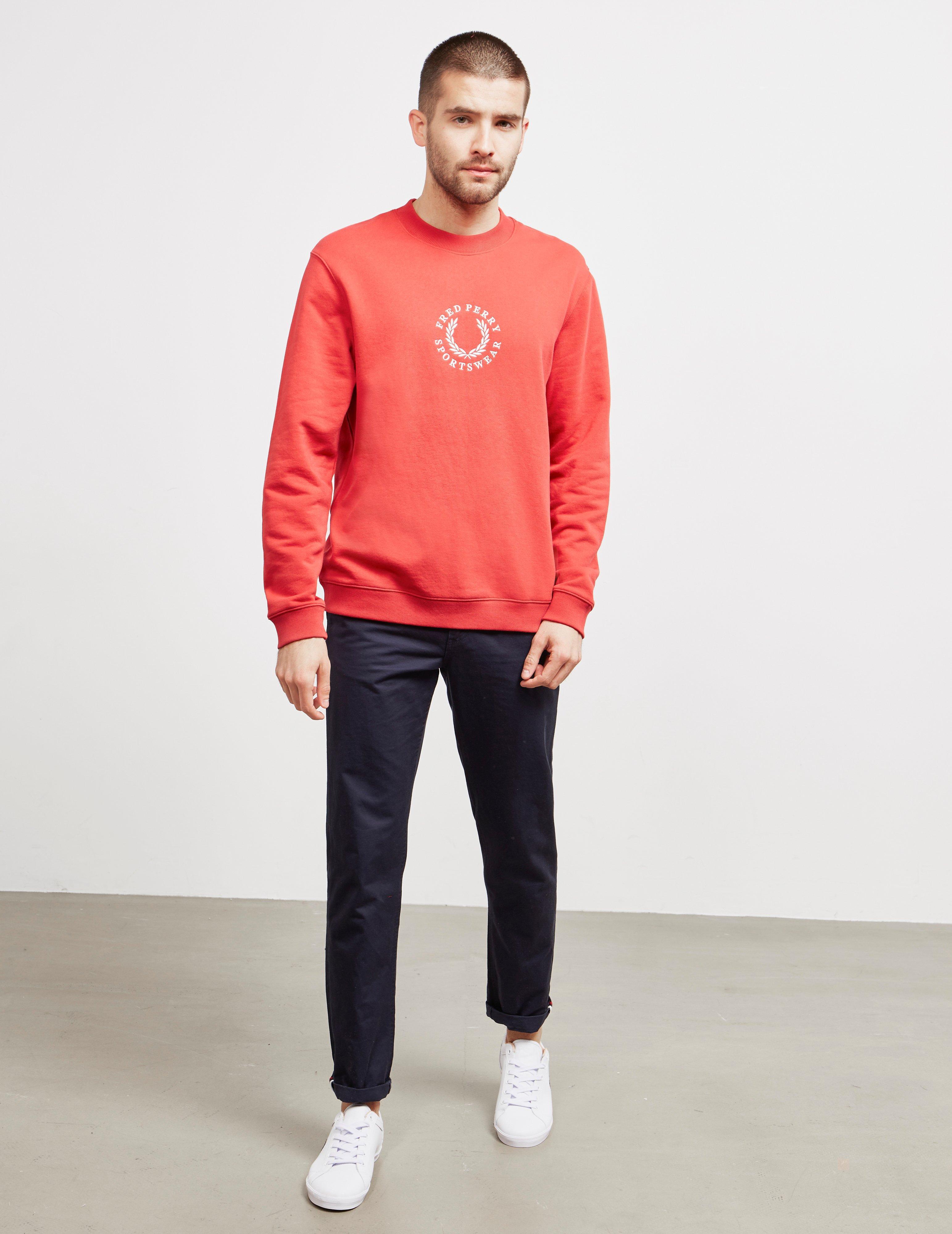 fred perry red hoodie