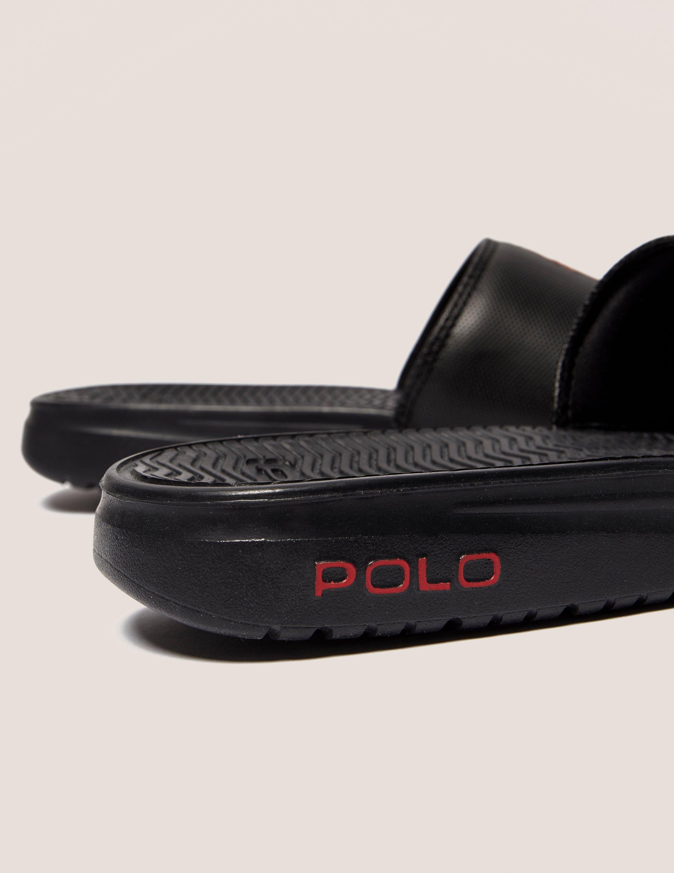 Lyst Polo  ralph lauren Rodwell Slide Sandals  in Black 