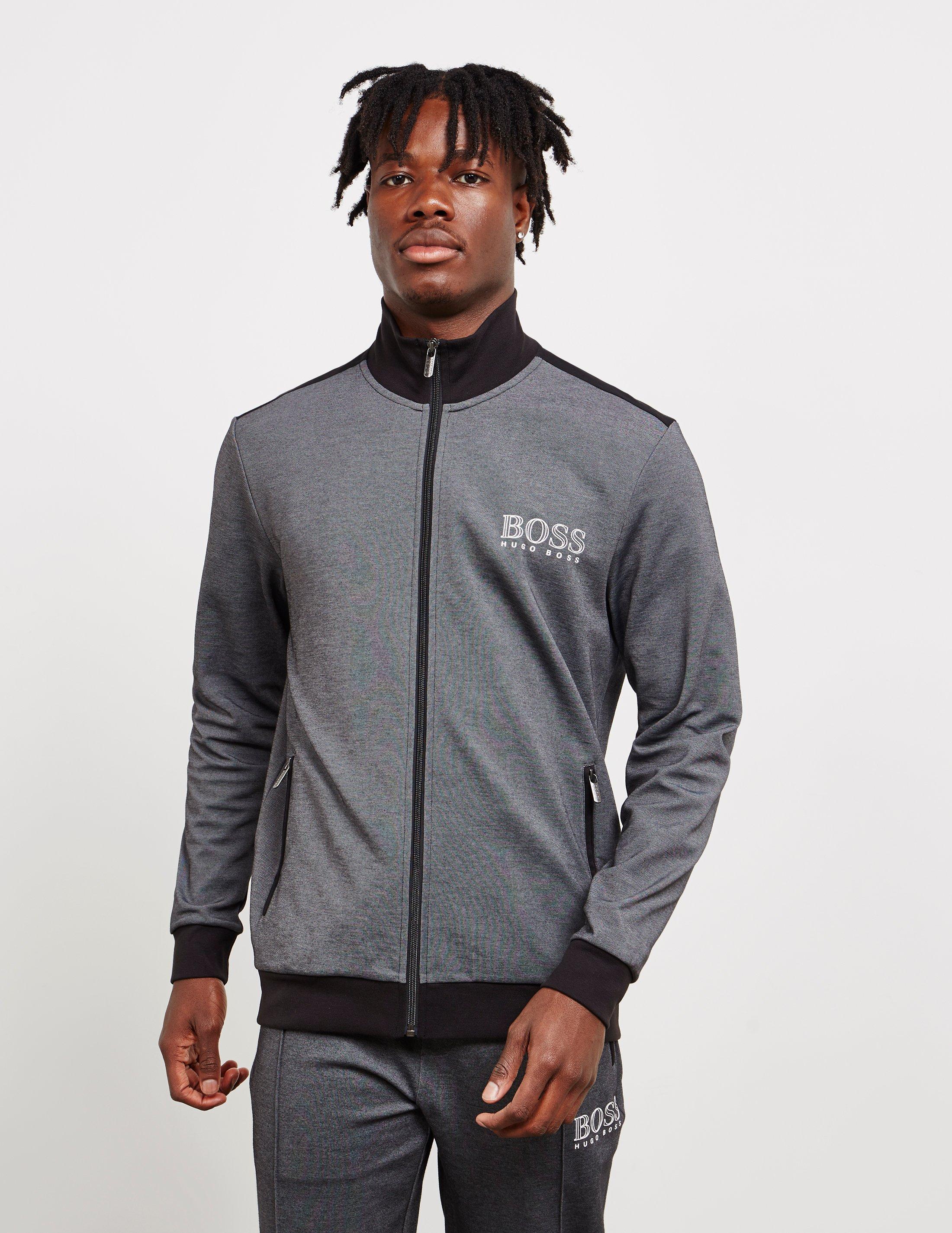 BOSS Poly Pique Track Top - Exclusively To Tessuti Black in Black for ...