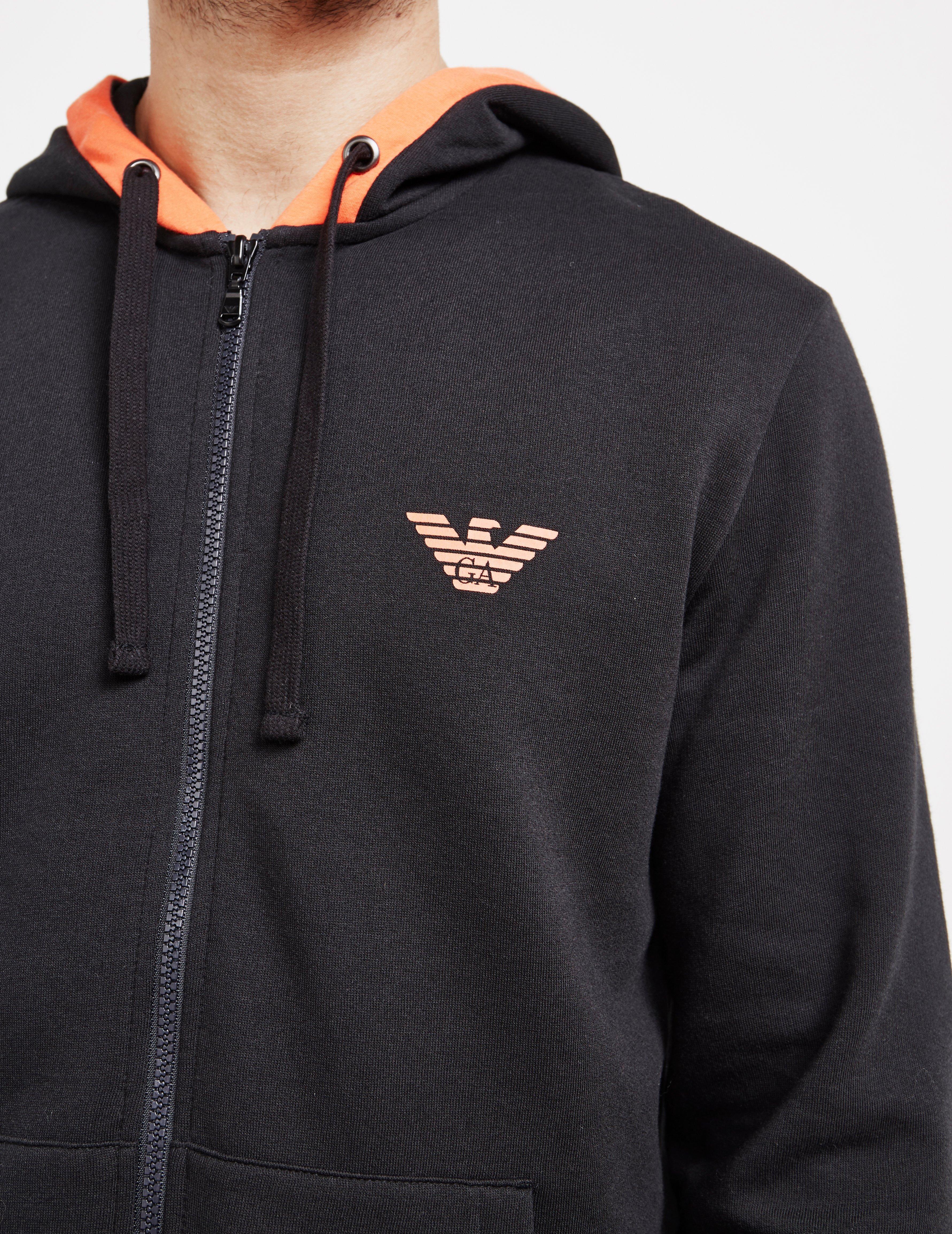 Lyst - Emporio Armani Mens Icon Full Zip Hoodie Black in Black for Men