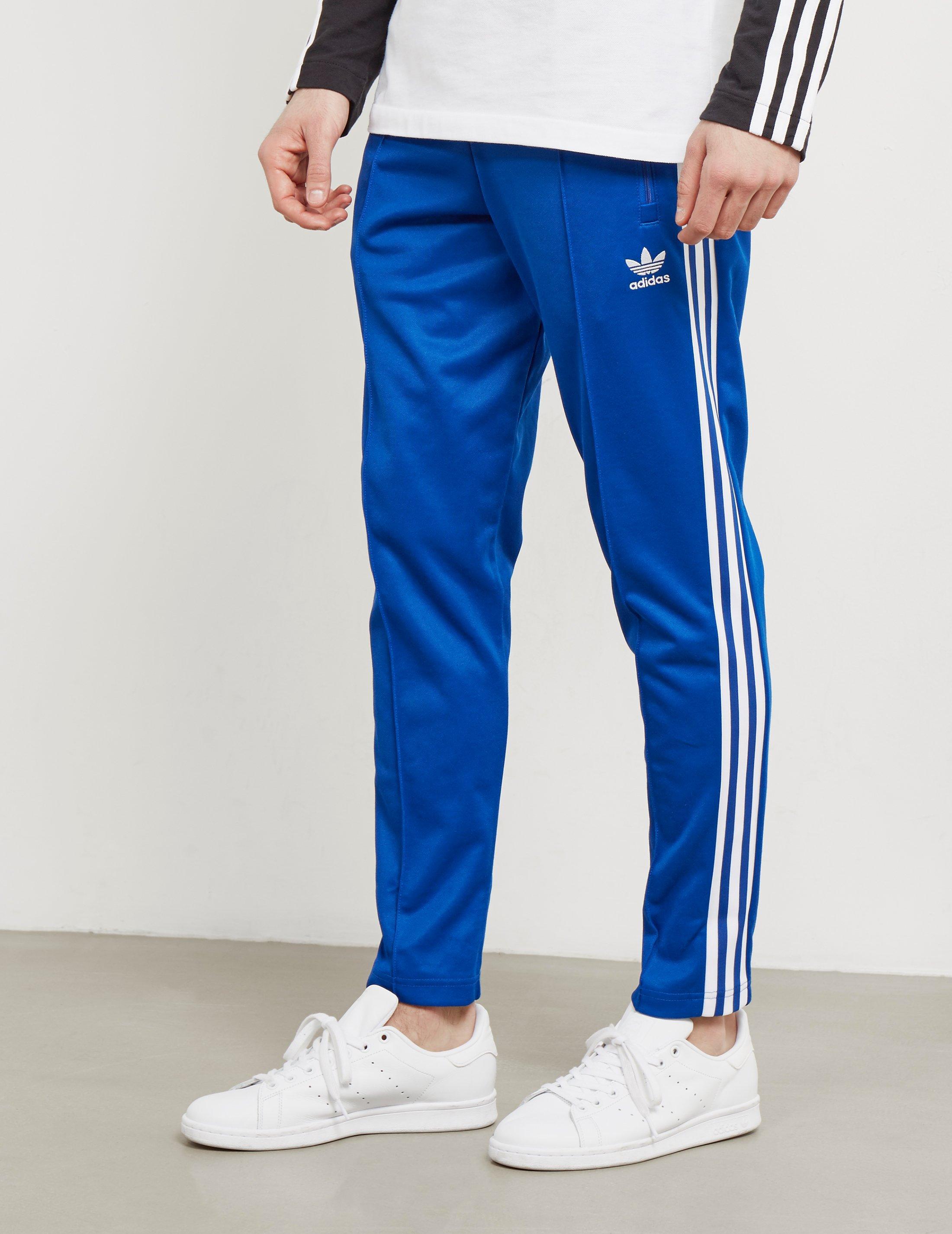 adidas Originals Cotton Mens Beckenbauer Cuffed Track Pants adidas Originals Cotton Mens Beckenbauer Cuffed Track Pants