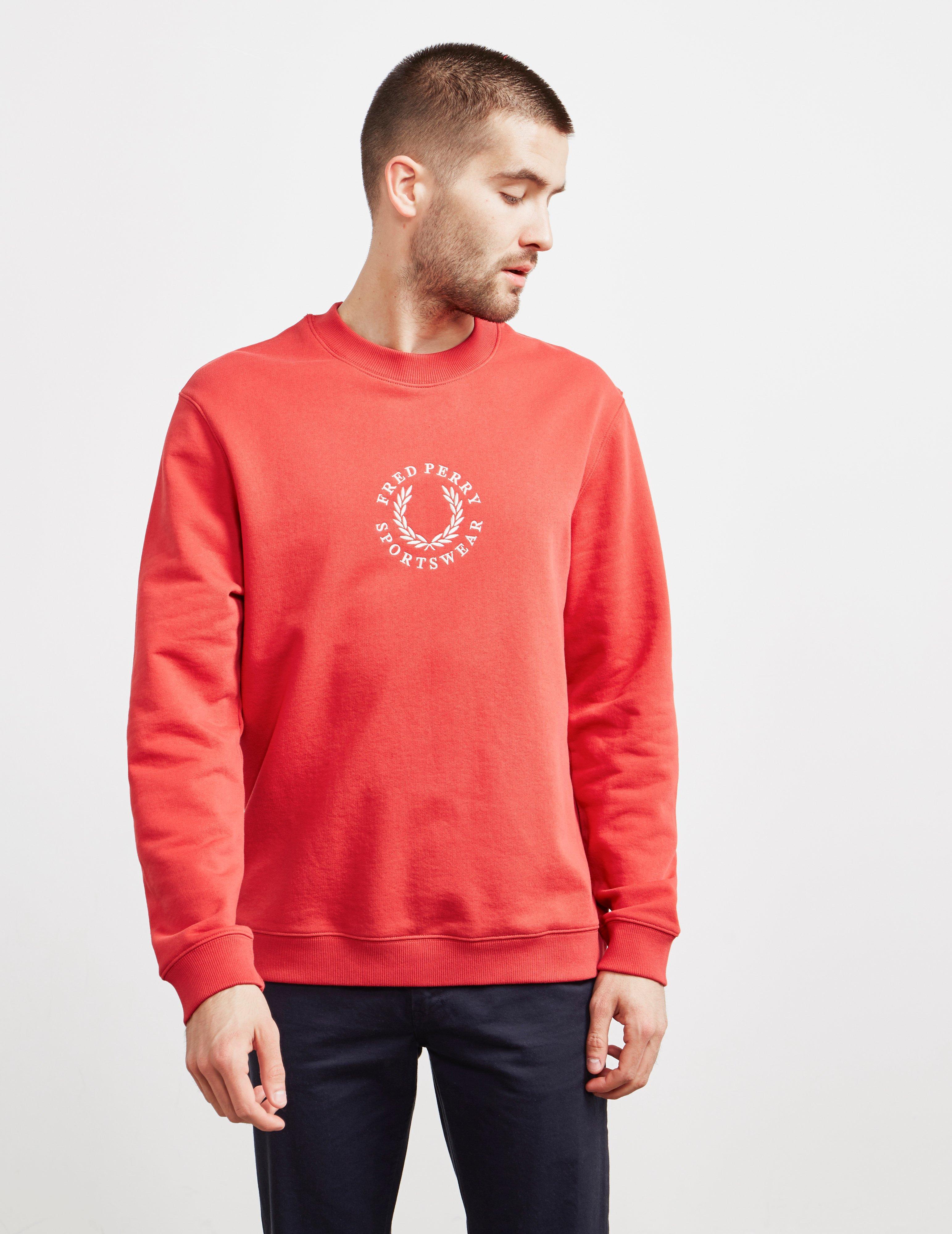 fred perry red hoodie
