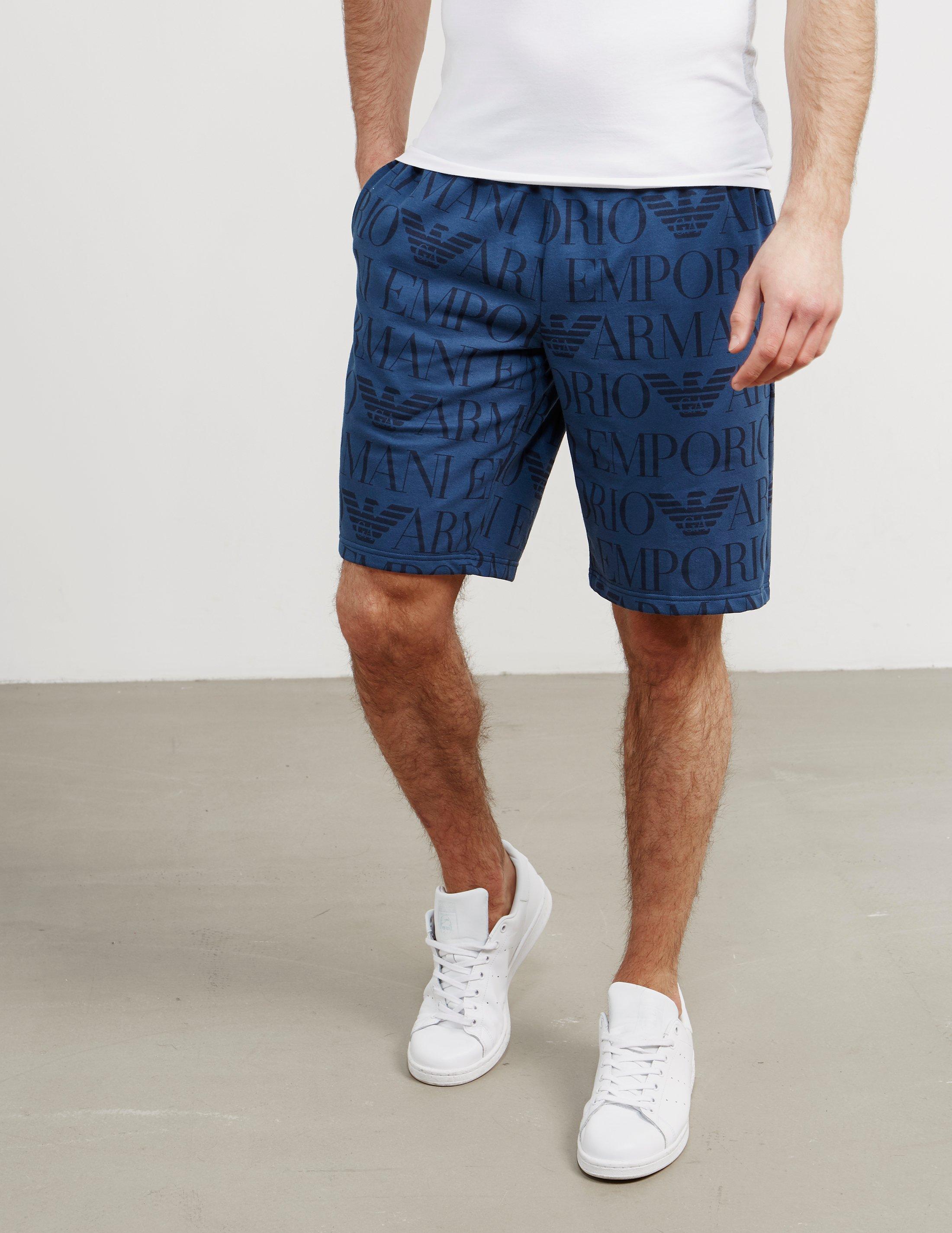armani all over print shorts