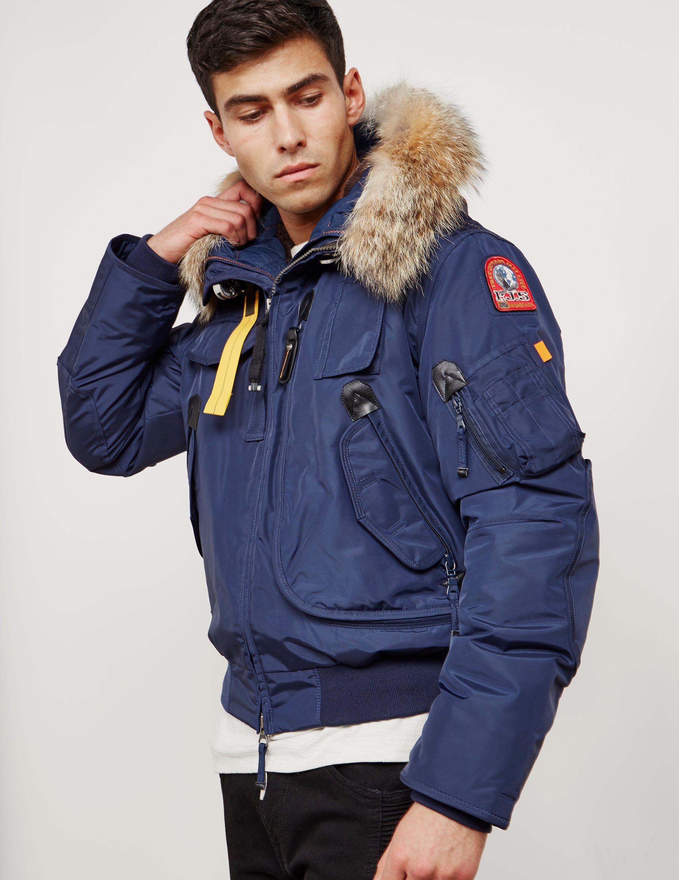 Parka Parajumpers Gobi Blau Parajumper Gobi Bomber Jacket (Blue PMJCKMA-01  707