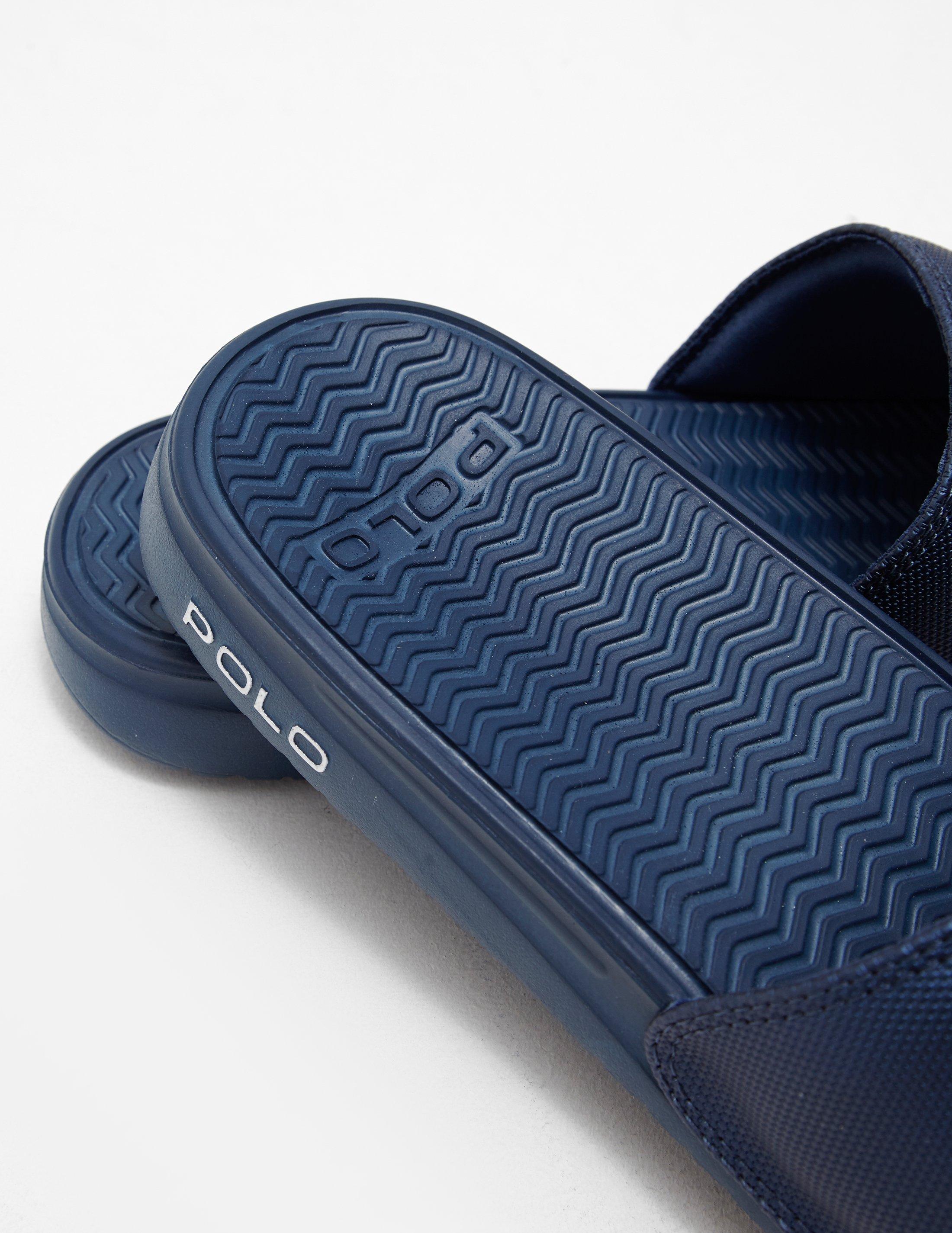 blue polo slides