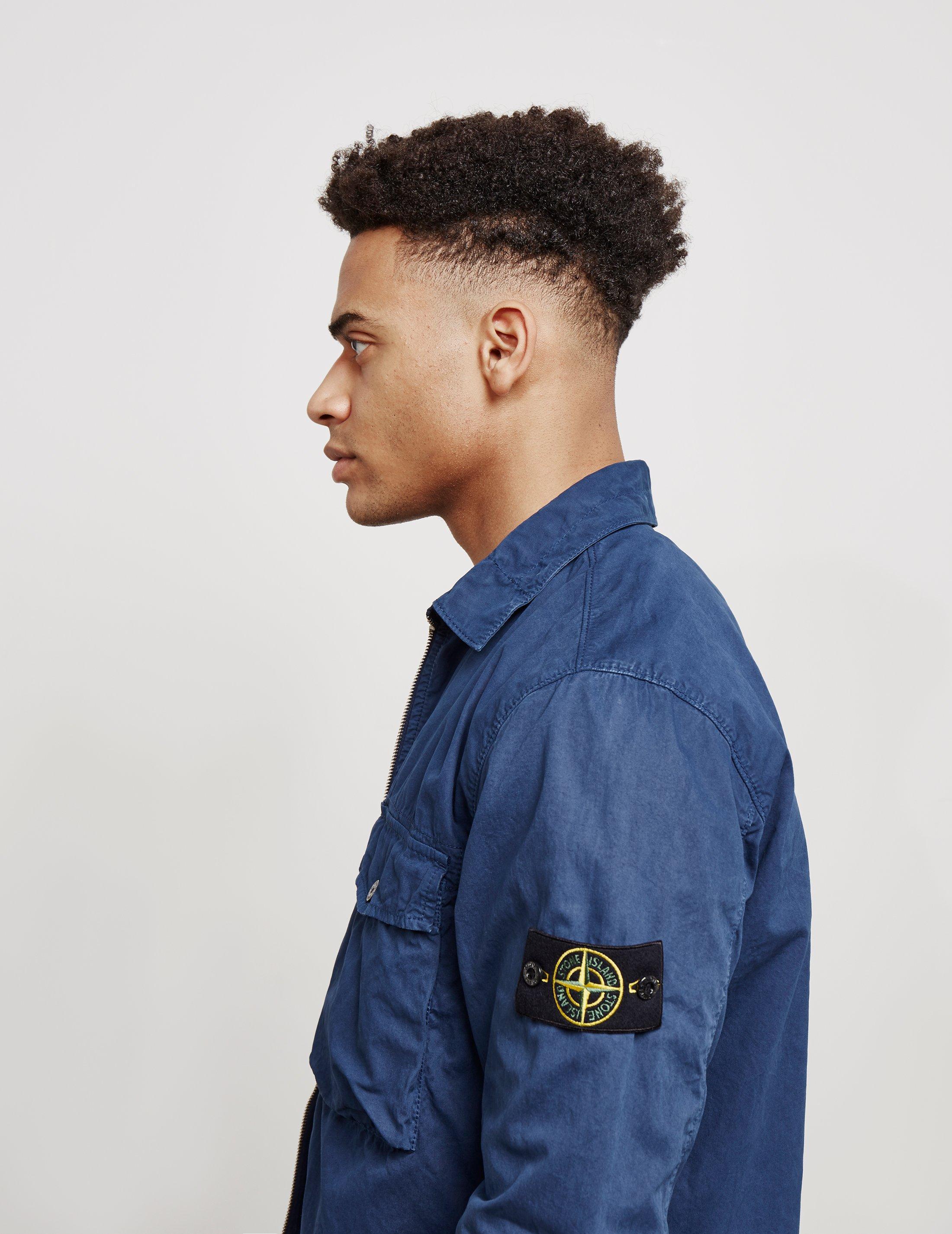 stone island dyed wash overshirt