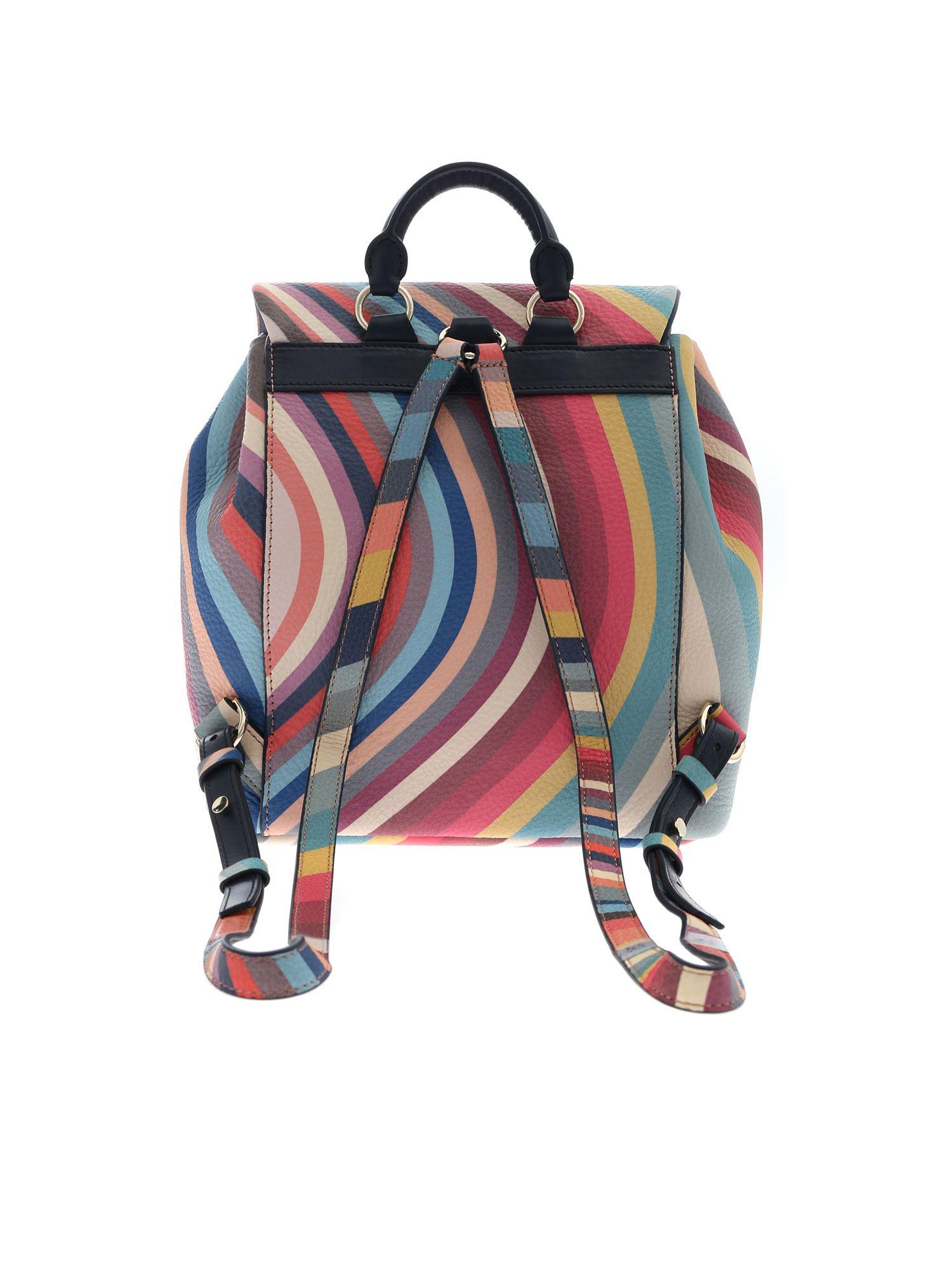 Paul Smith Swirl Multicolor Backpack - Lyst