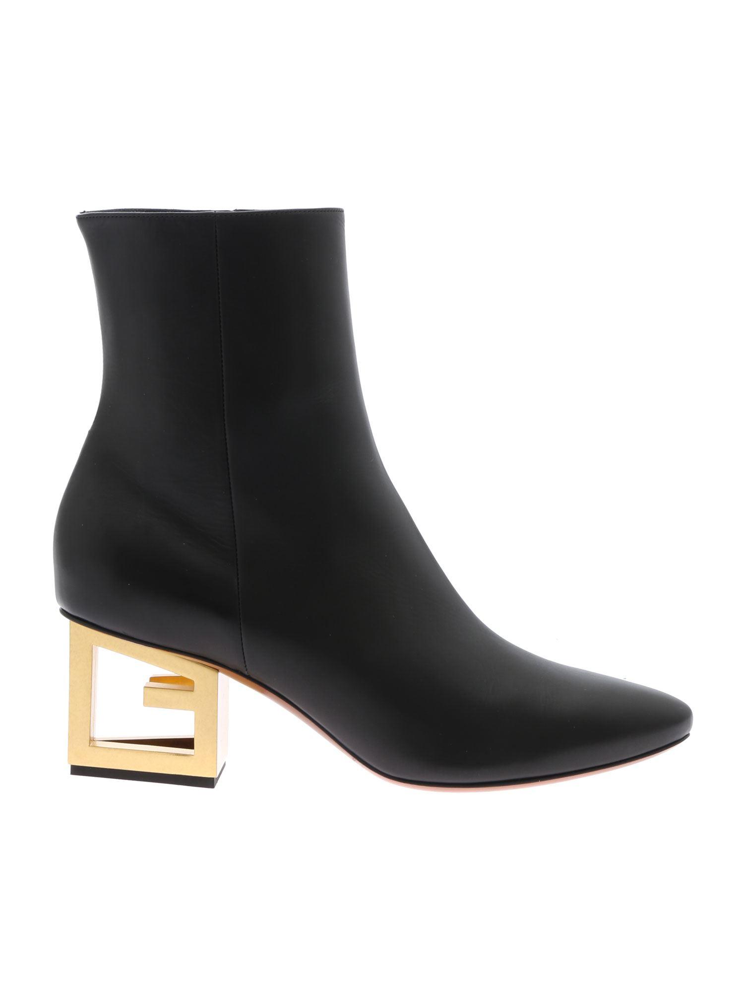 Givenchy Triangle Pointy Ankle Boots In Black in Black - Lyst