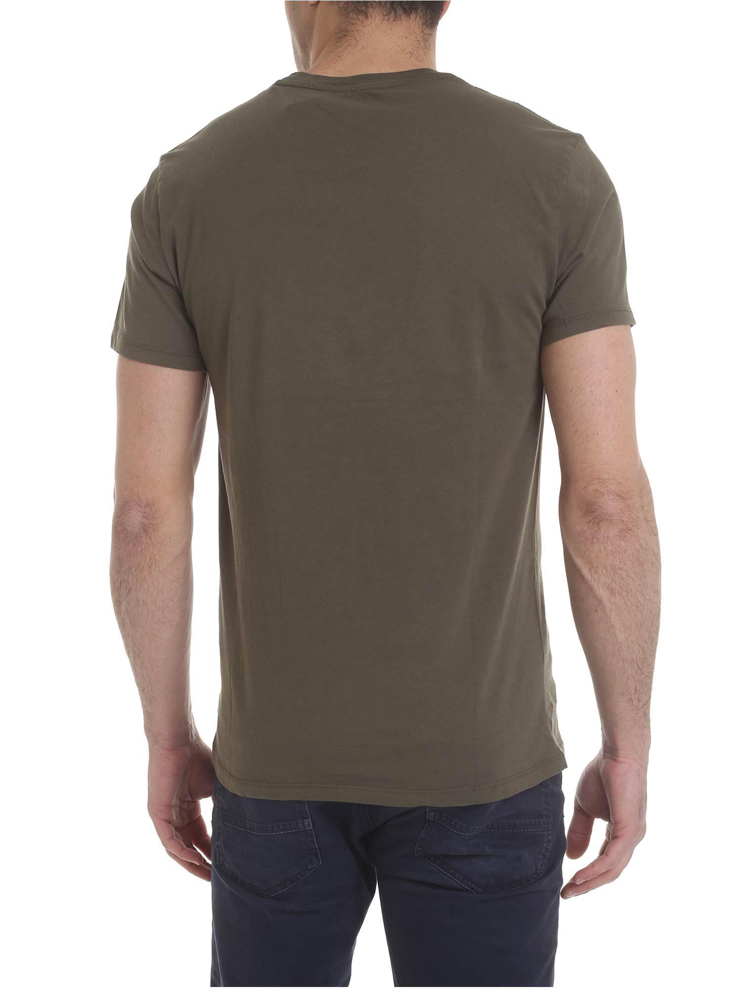 Levi's Army Green T-shirt With Print in Green for Men - Lyst