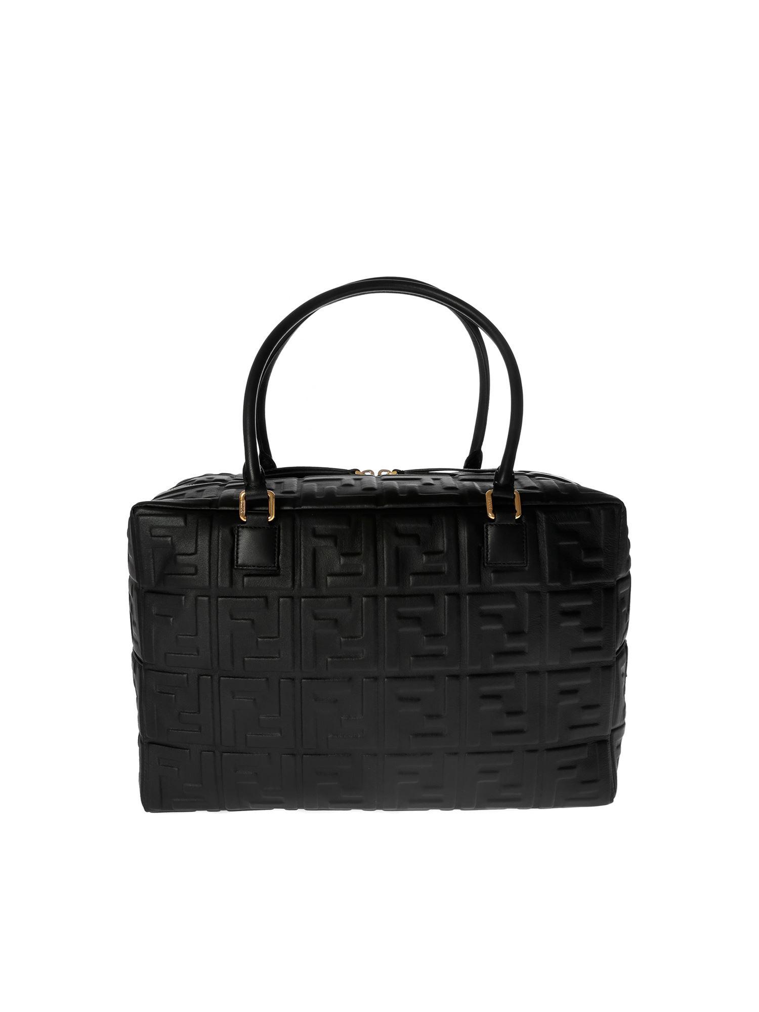 fendi boston bag black