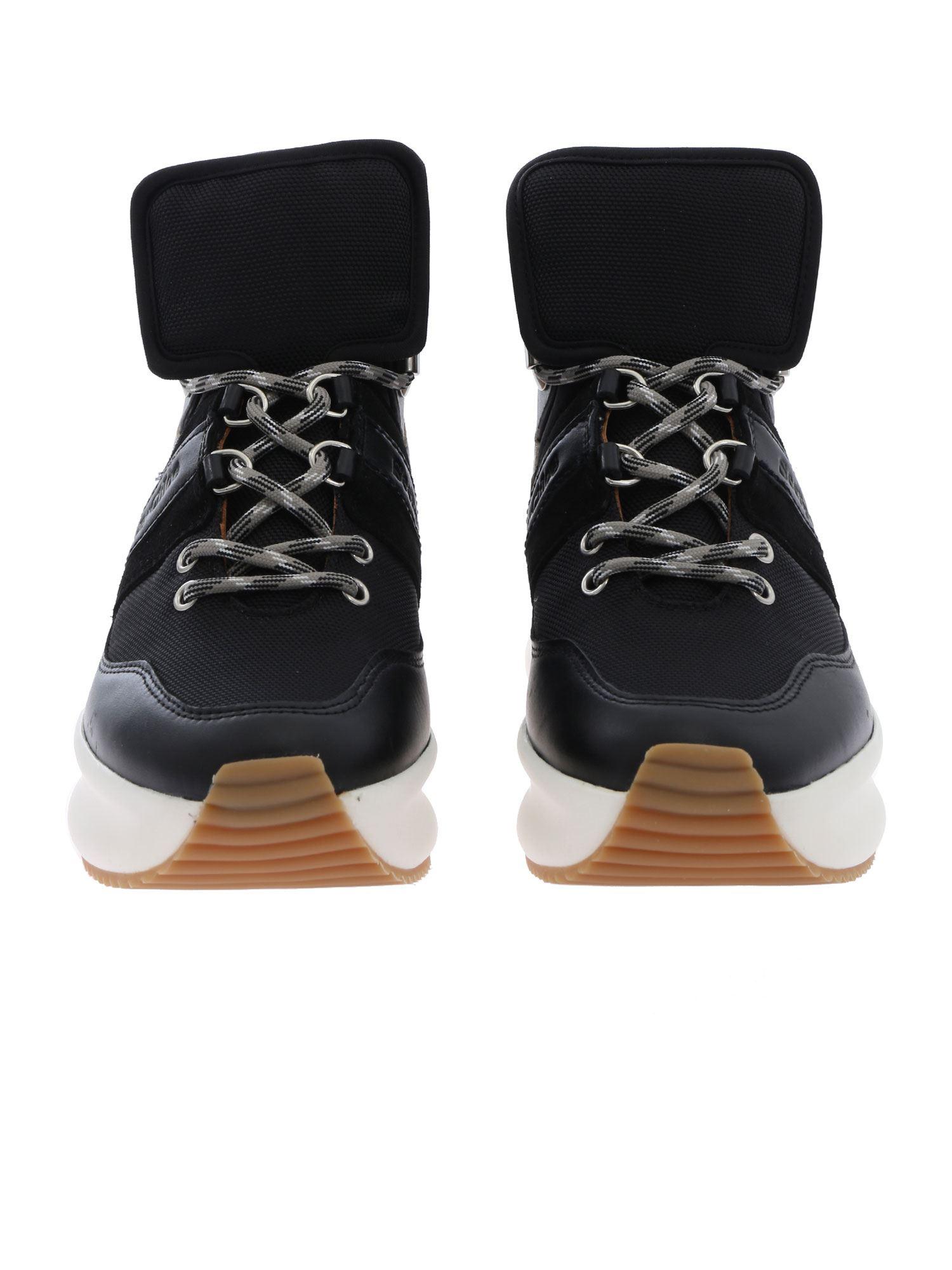 chloe lace sneakers black