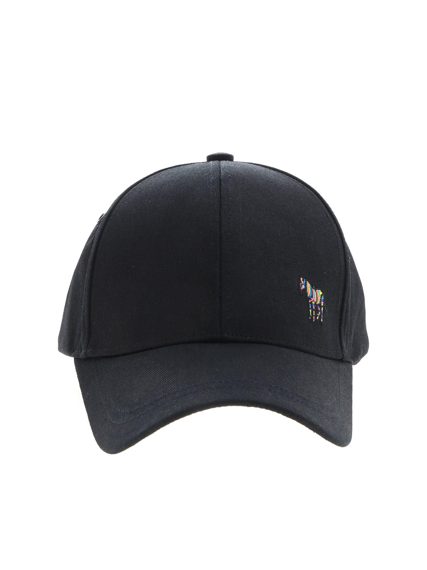 Lyst PS by Paul Smith Black Baseball Hat With Zebra Embroidery in