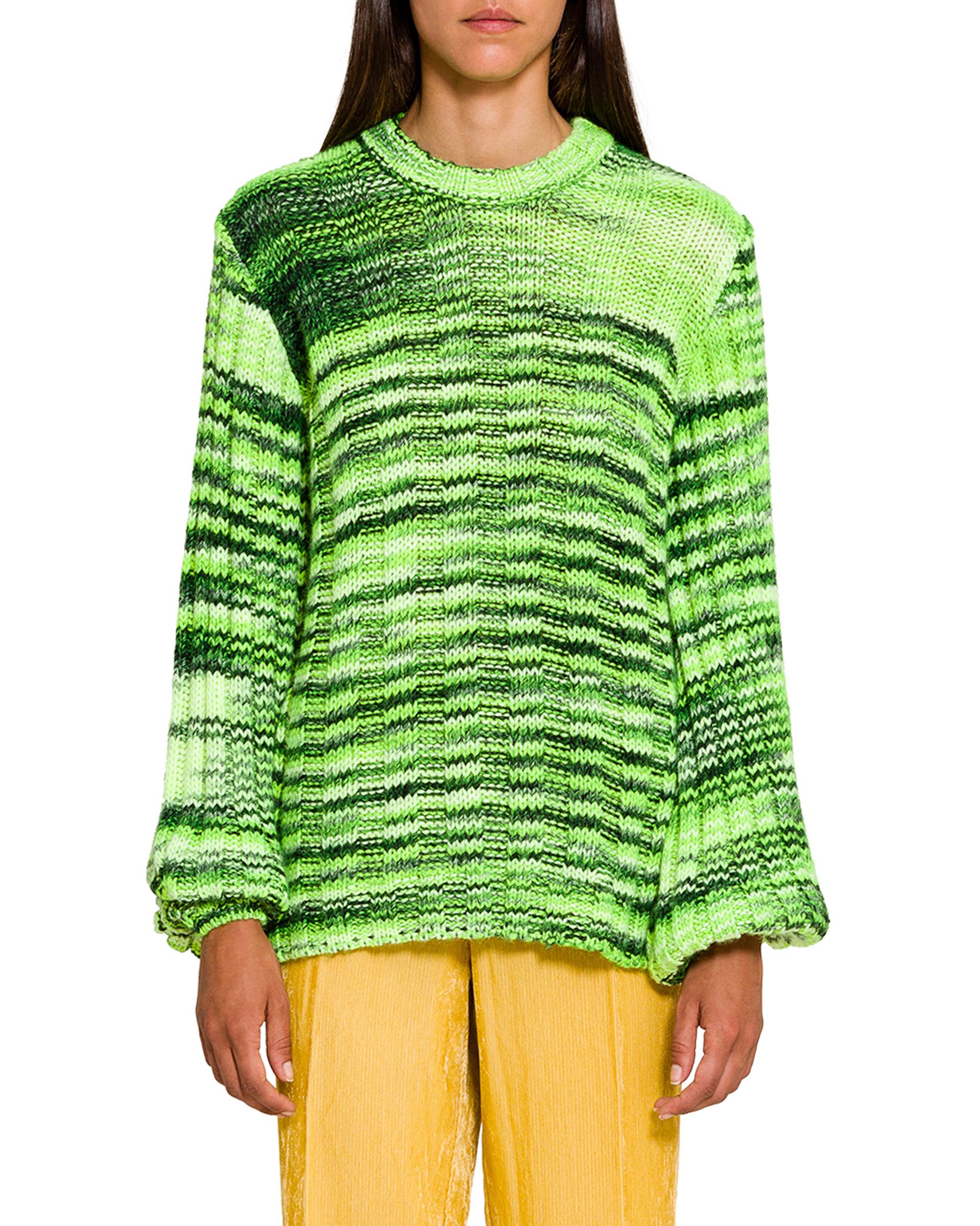 Ganni Wool Mixed Neon Sweater in Green - Save 16% - Lyst