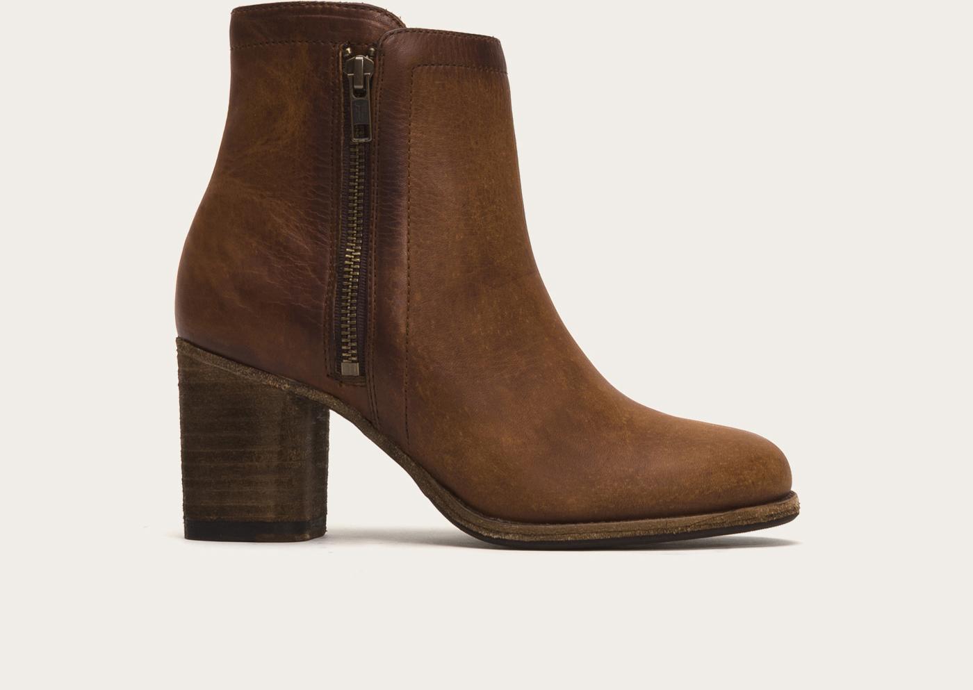 Frye Addie Double Zip in Brown | Lyst