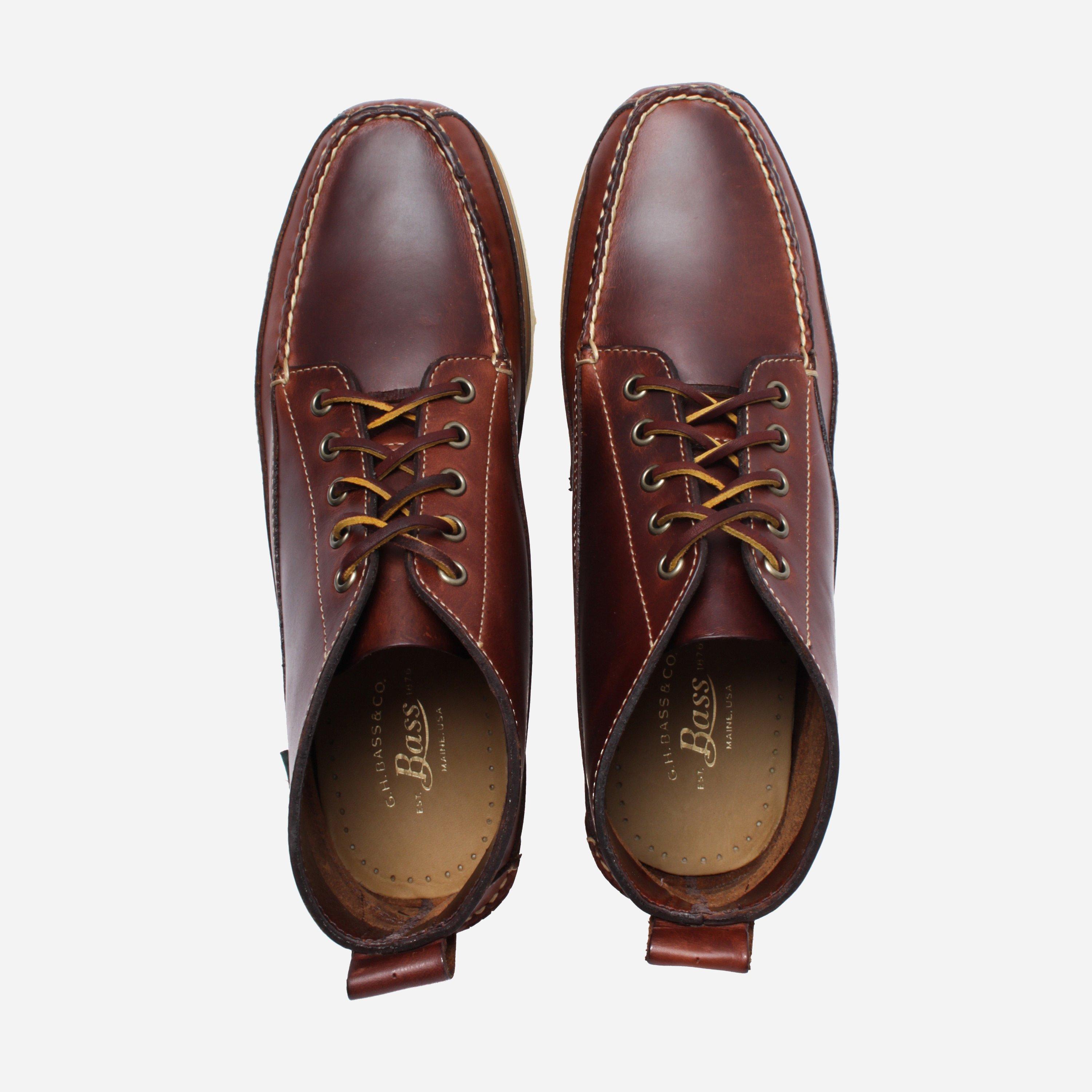 gh bass men's leather camp shoe
