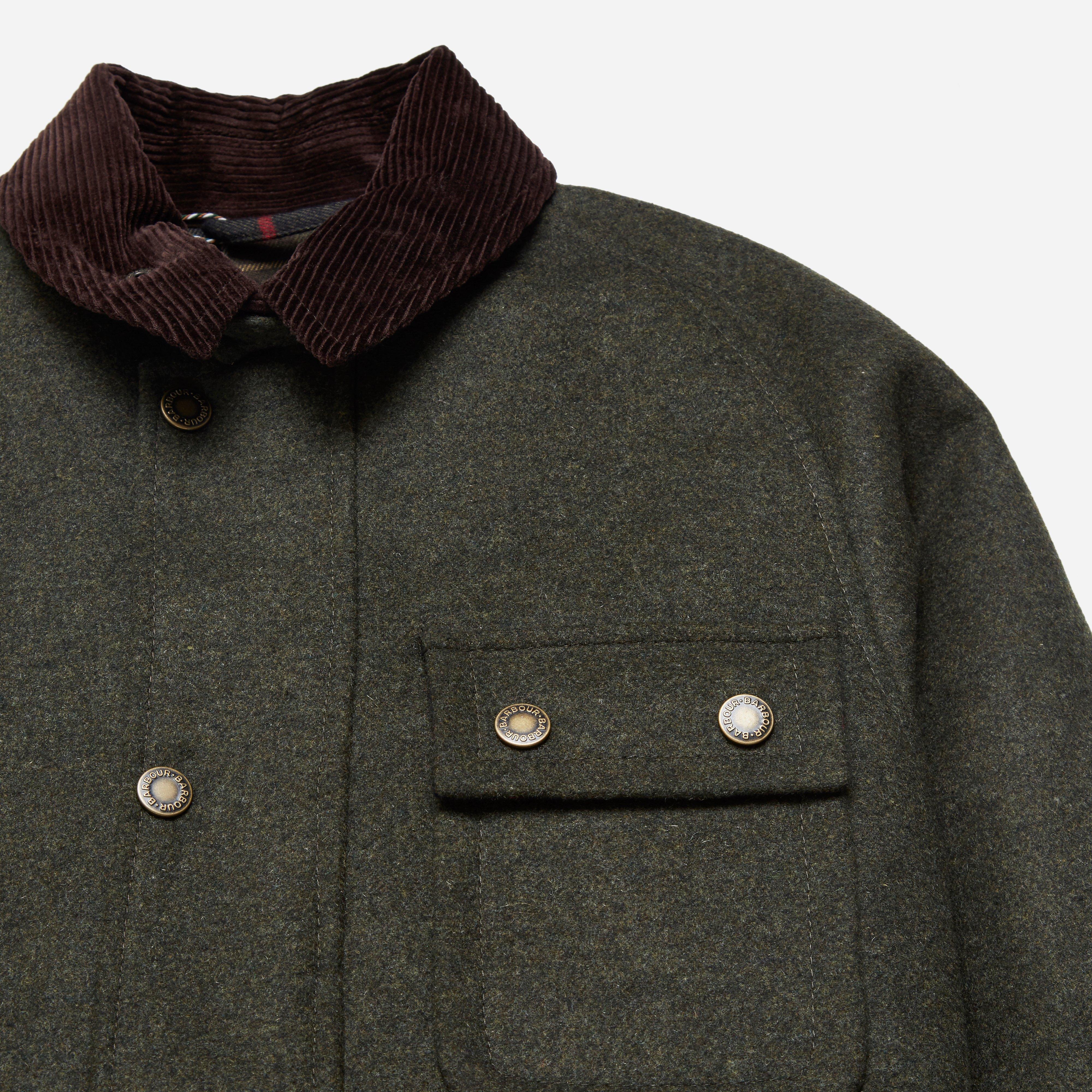 Lyst - Barbour Huntroyde Wool Jacket in Green for Men