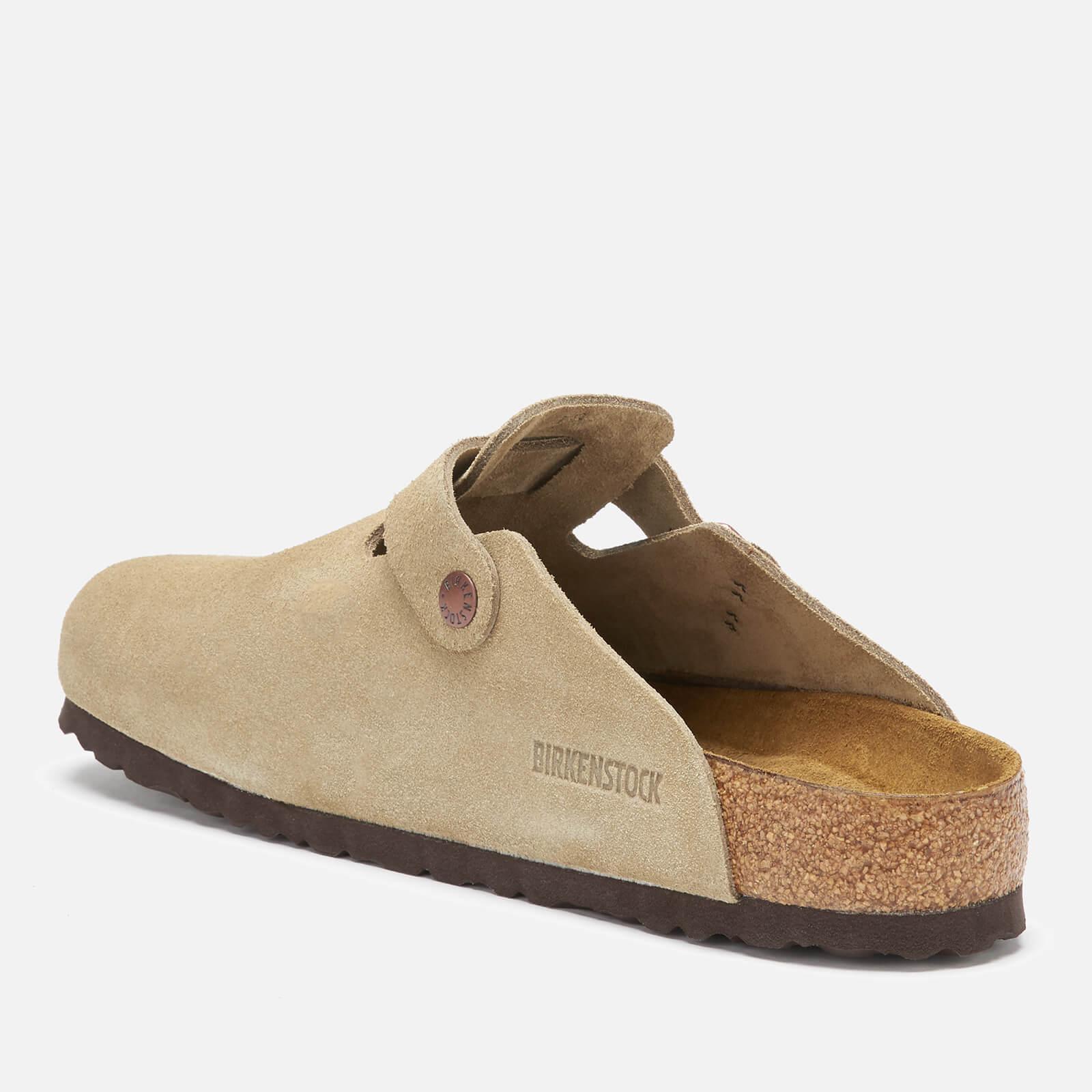 Birkenstock Boston Suede Mules in Natural for Men - Lyst