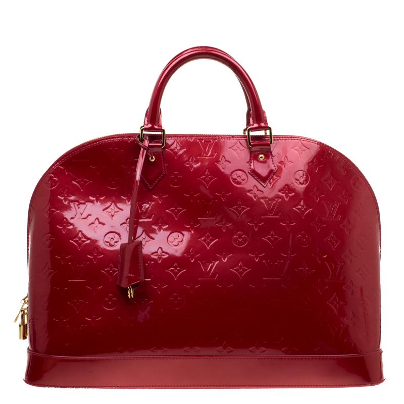 louis vuitton alma mm red