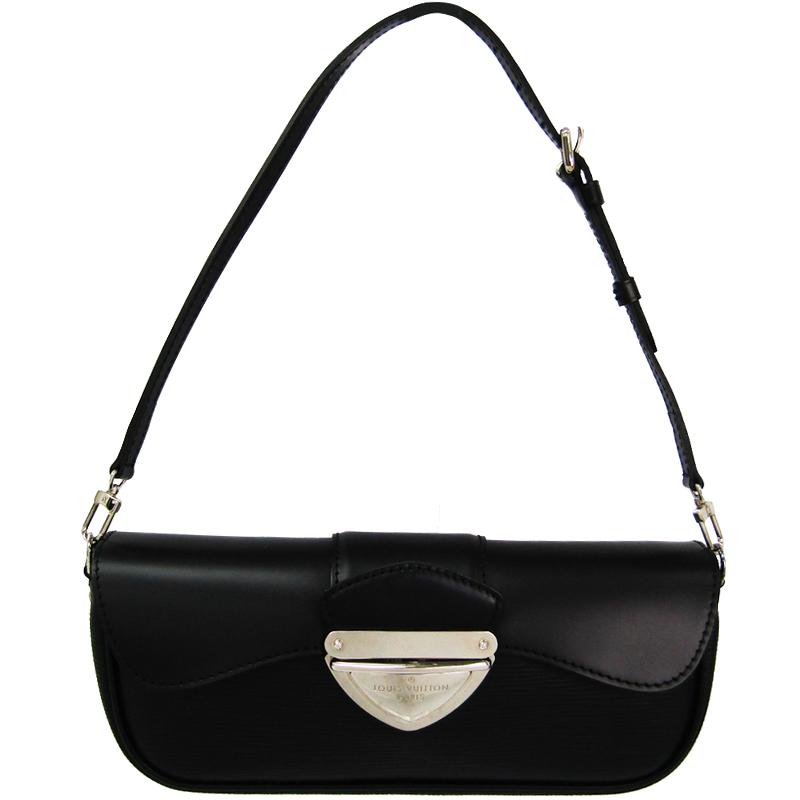 Louis Vuitton Noir Epi Leather Montaigne Clutch Bag in ...