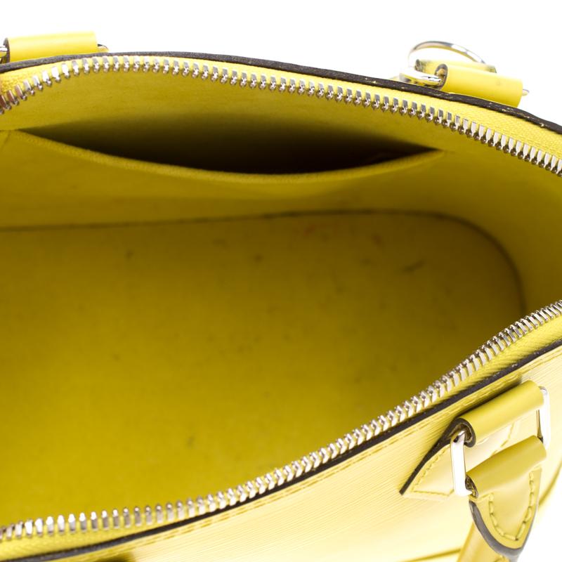 Louis Vuitton Pistache Epi Leather Alma Bb Bag in Yellow - Lyst