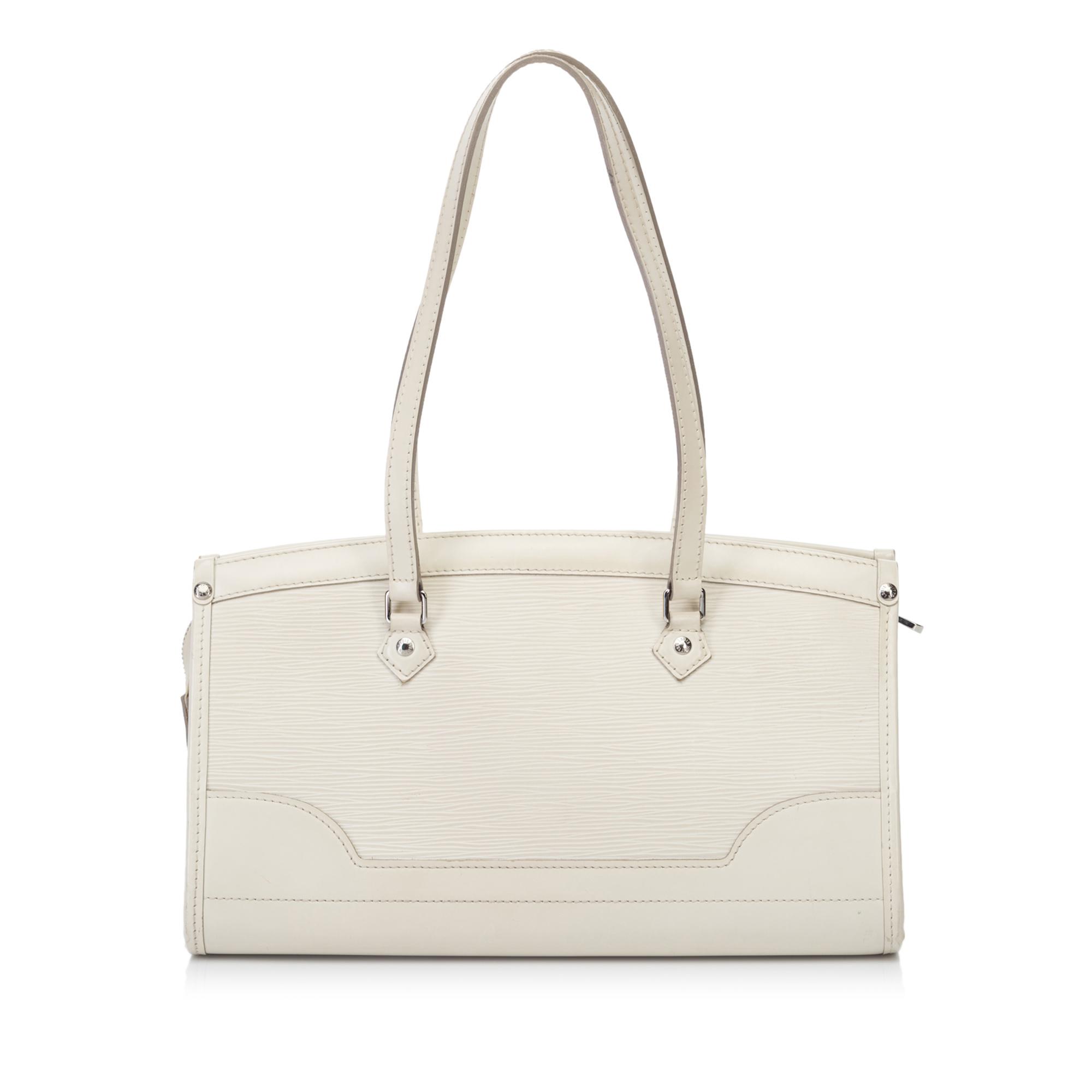 Lyst - Louis Vuitton Ivory Epi Leather Madeleine Pm Bag in White