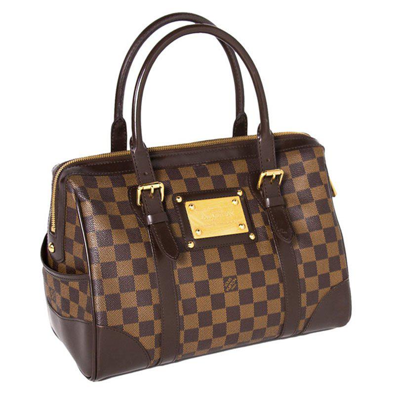 Lyst Louis Vuitton Damier Ebene Canvas Berkeley Bag In Brown View Fullscreen