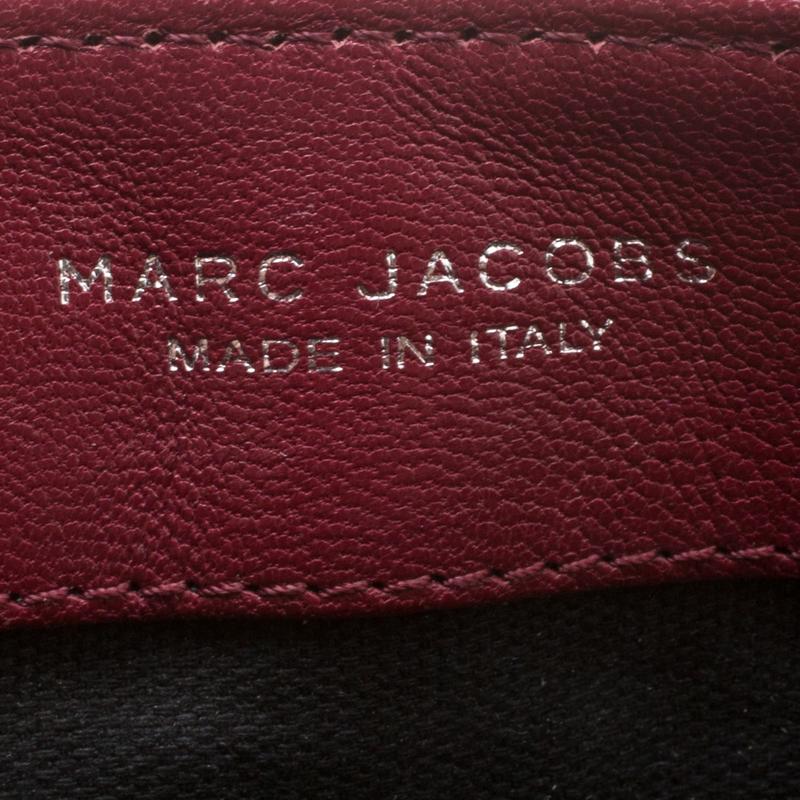 marc jacobs red leather handbag