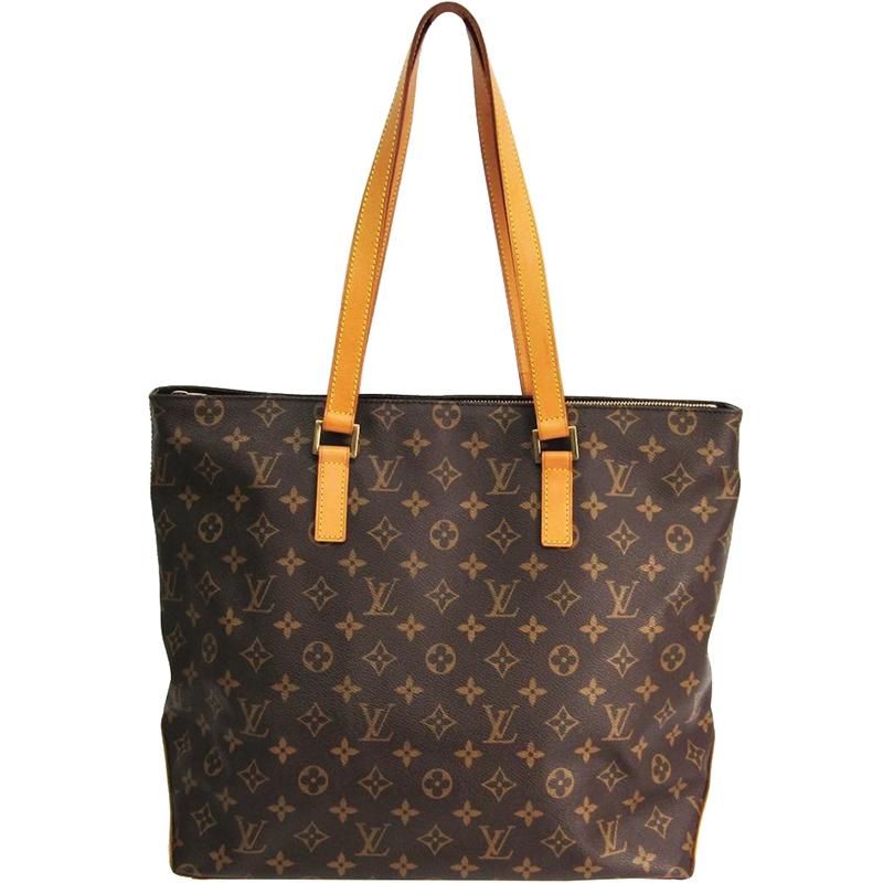 Lyst - Louis Vuitton Monogram Canvas Cabas Mezzo Bag in Brown
