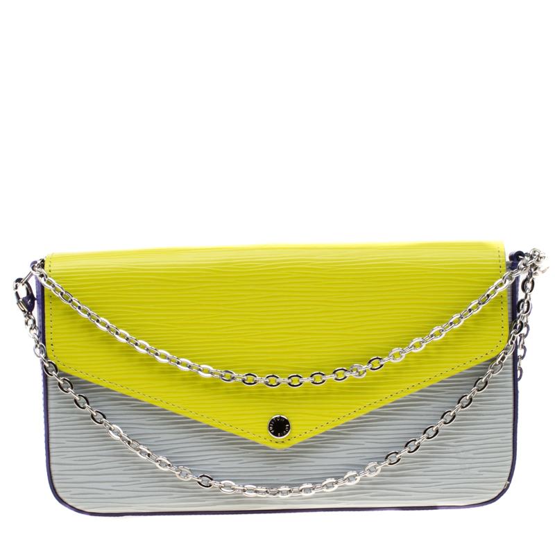 Louis Vuitton Multicolor Epi Leather Pochette Felicie Bag in Yellow - Lyst