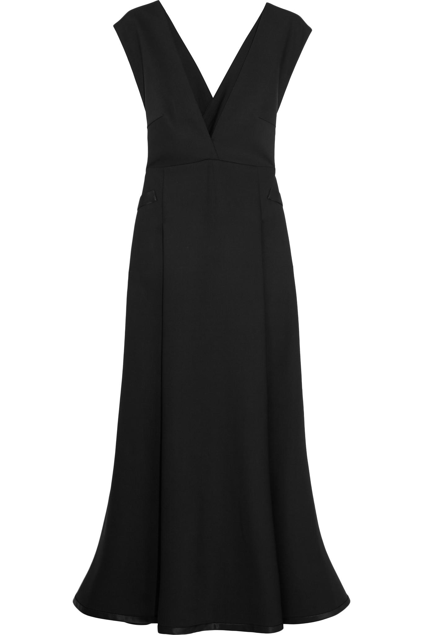 Lyst - Ellery Escapism Stretch-wool Midi Dress in Black Gallery