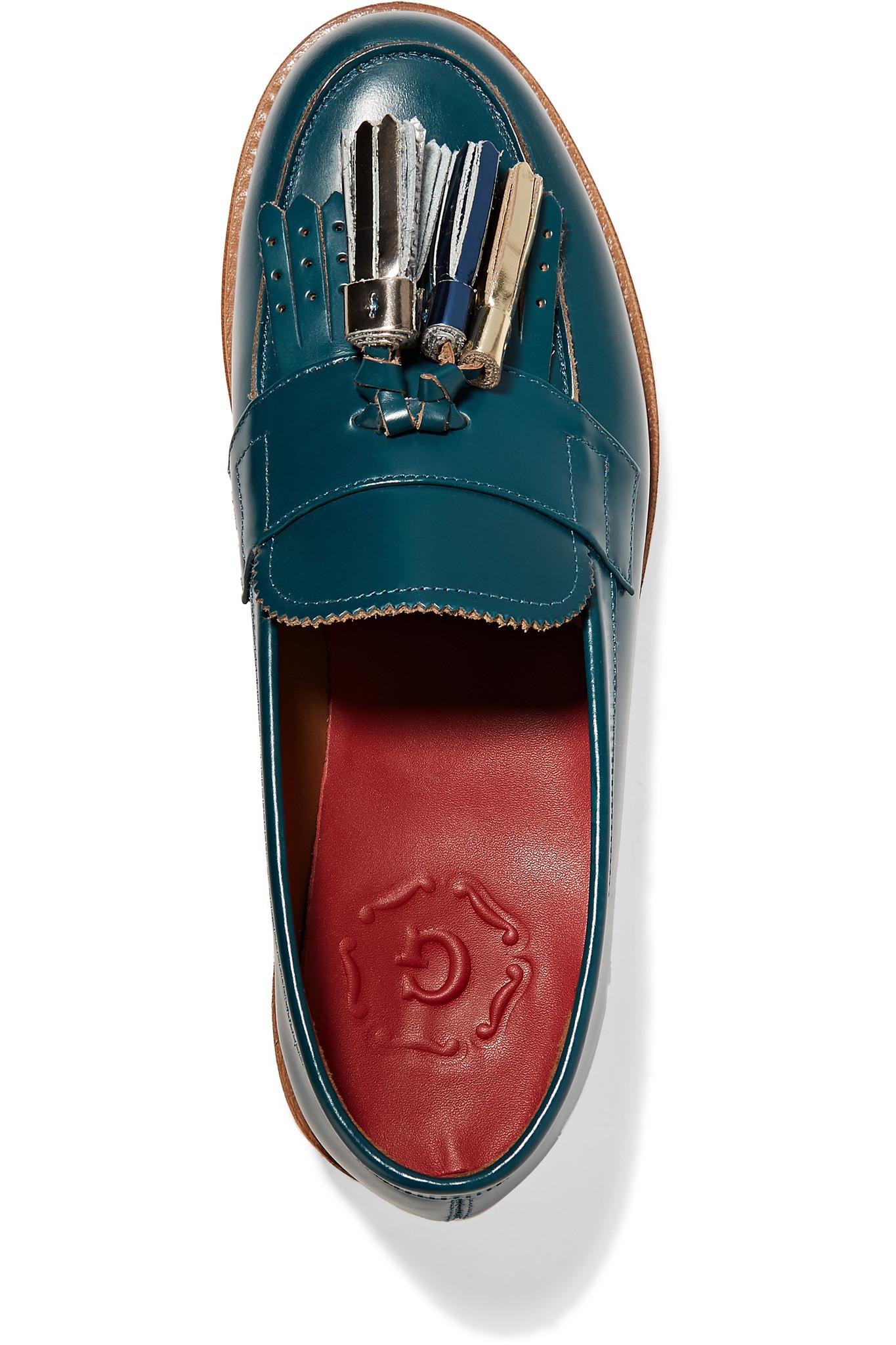 uo clara heeled loafer