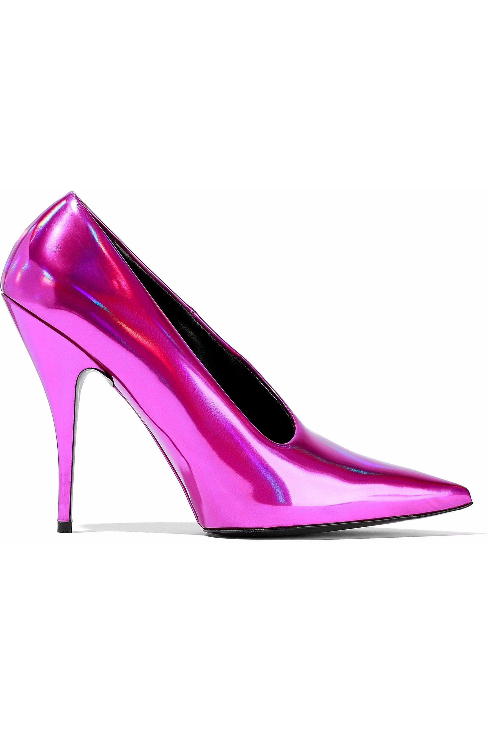 Stella McCartney Iridescent Faux Leather Pumps - Lyst