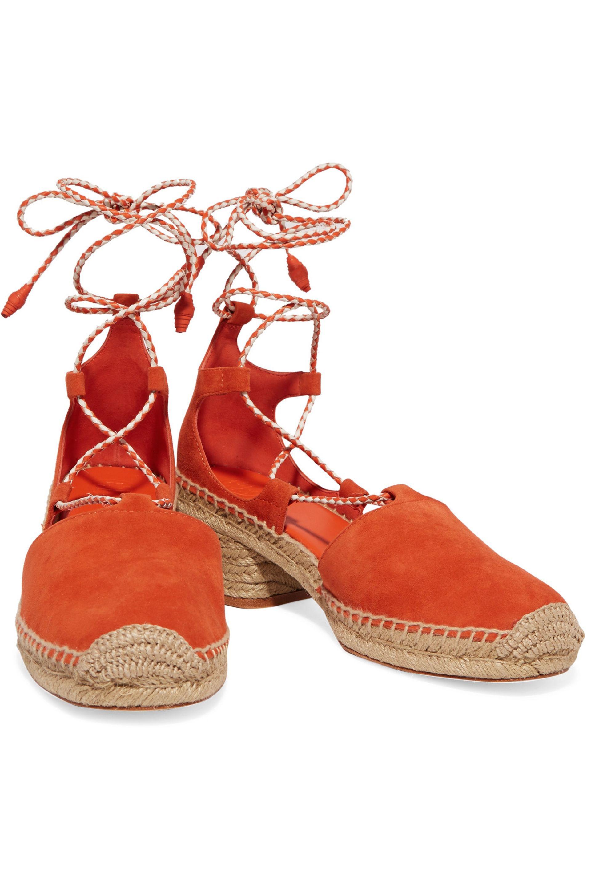 low heel lace up espadrilles