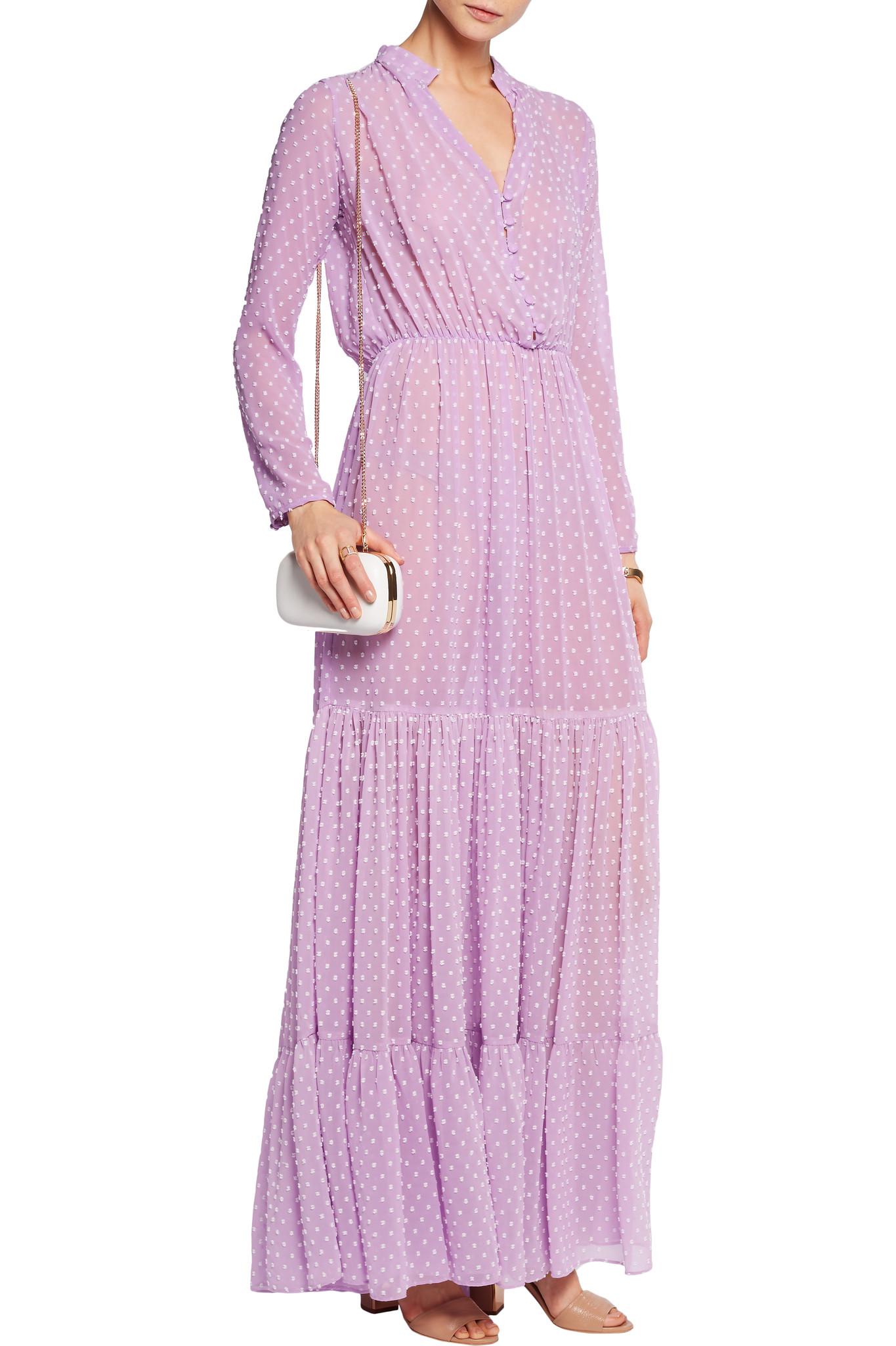 chiffon swiss dot dress