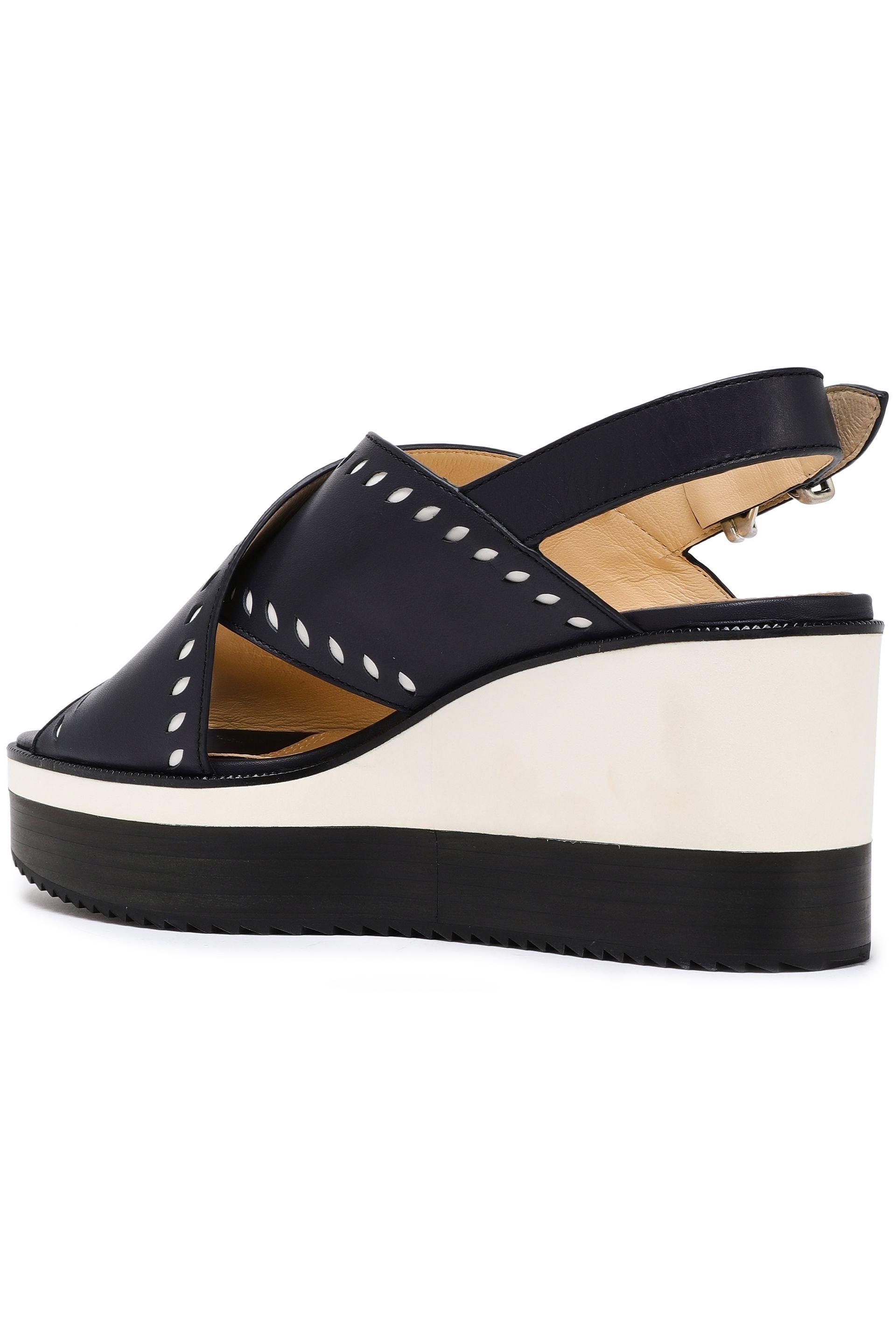 jil sander wedge sandals